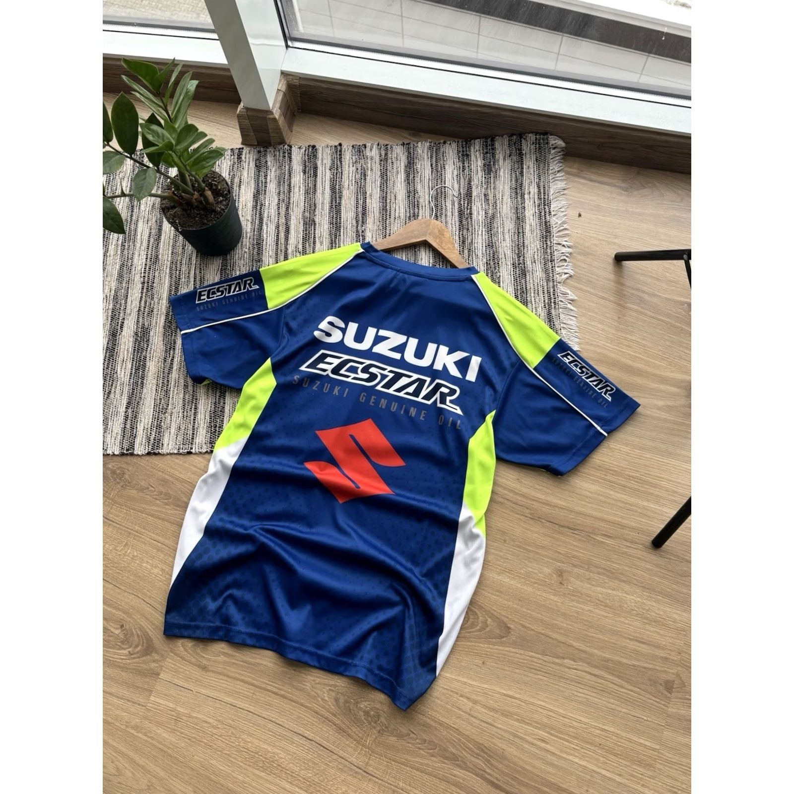 Vintage Suzuki Ecstar Racing Team T-Shirt Jersey Blue - Men S Size Jersey Short Sleeve 90s Retro Sports Car Official merchandise Size US S / EU 44-46 / 1 - 4 Thumbnail