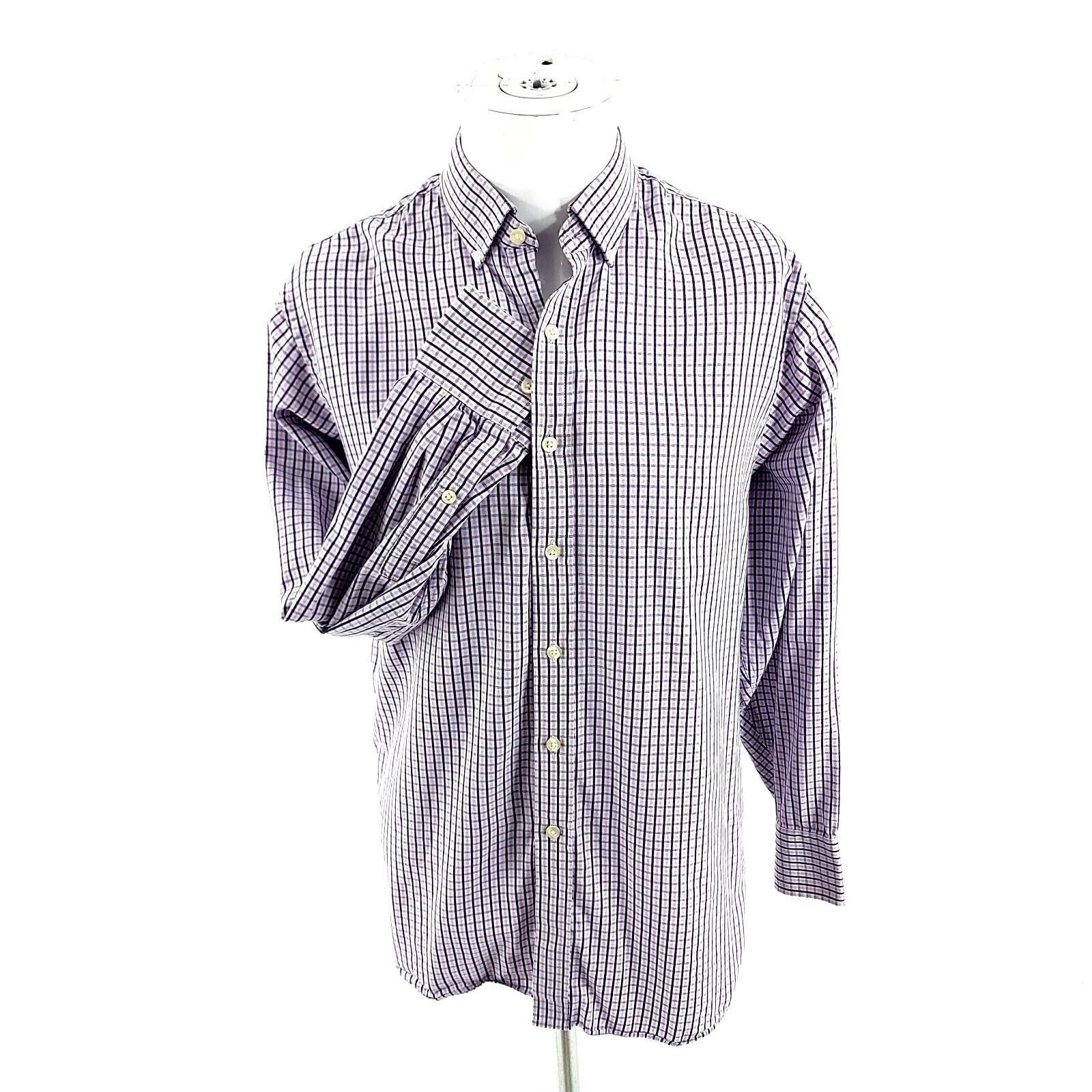 Michael Kors Michael Kors Purple Plaid 15.5 32/33 Button Down Shirt Long Size US M / EU 48-50 / 2 - 1 Thumbnail