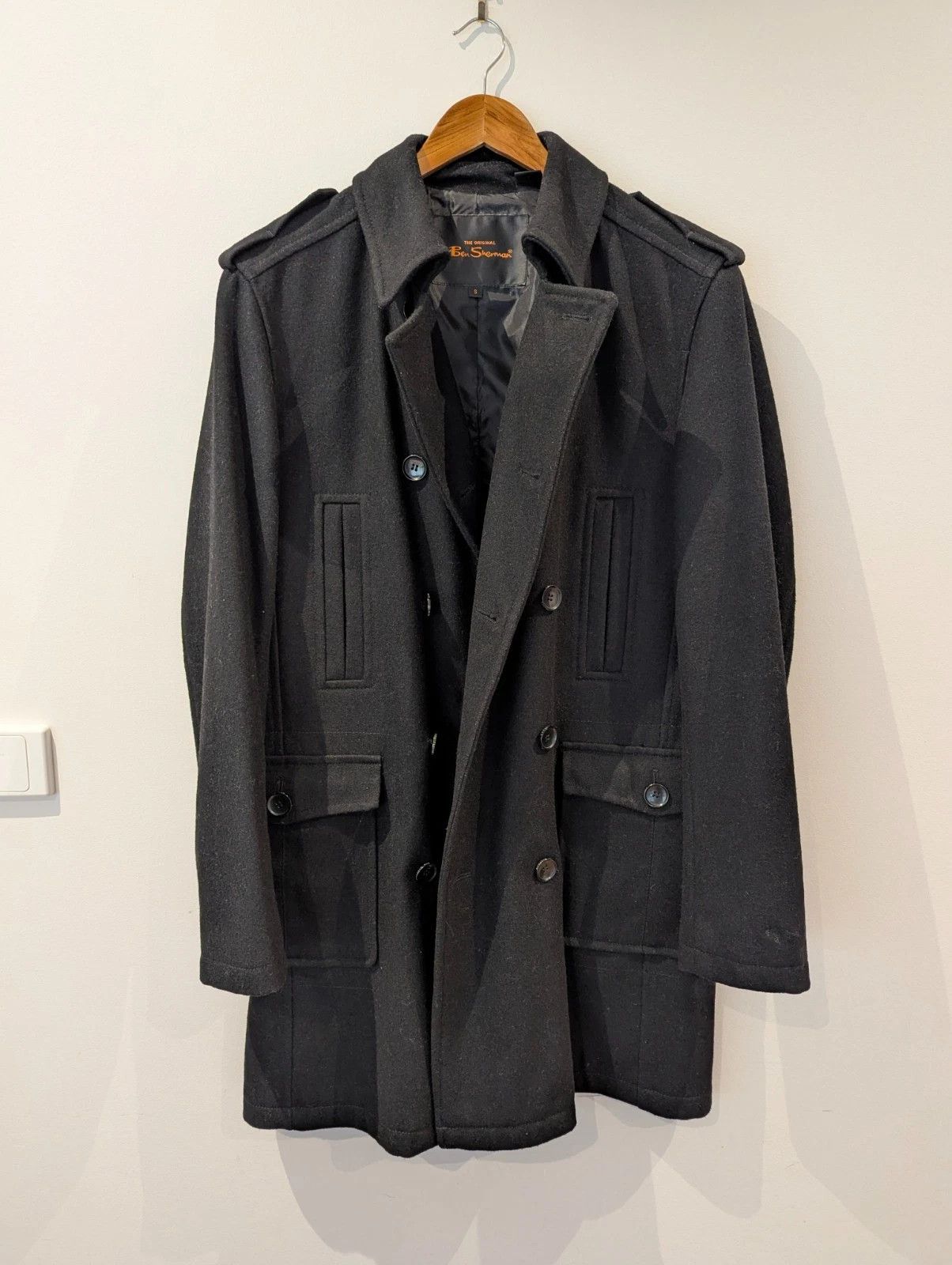 Ben Sherman BEN SHERMAN BLACK DRESS COAT - PARKA - WINTER DRESS Size US S / EU 44-46 / 1 - 3 Thumbnail