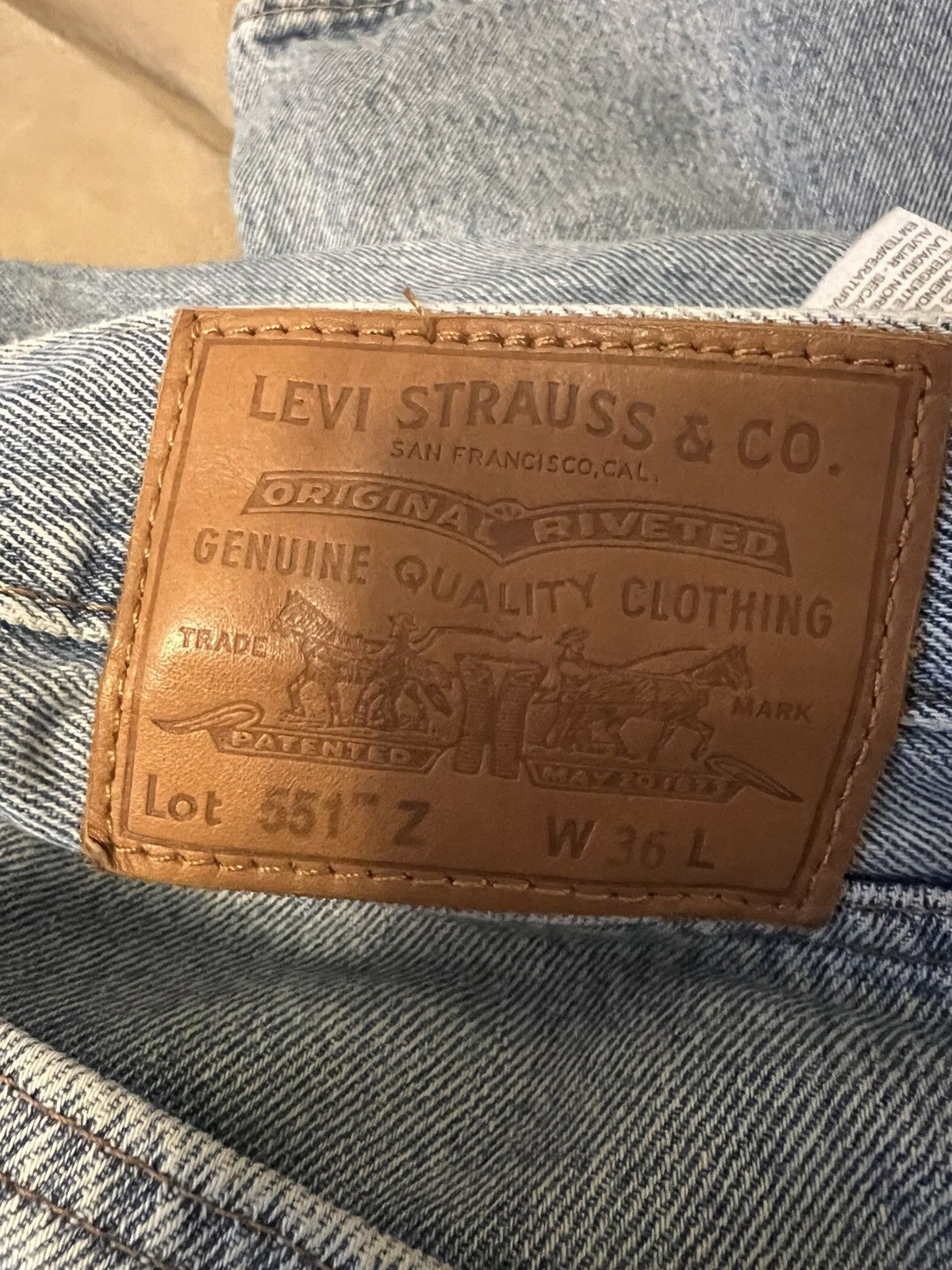 Levi's Levi’s 551 Z 36 waist Size US 36 / EU 52 - 4 Thumbnail