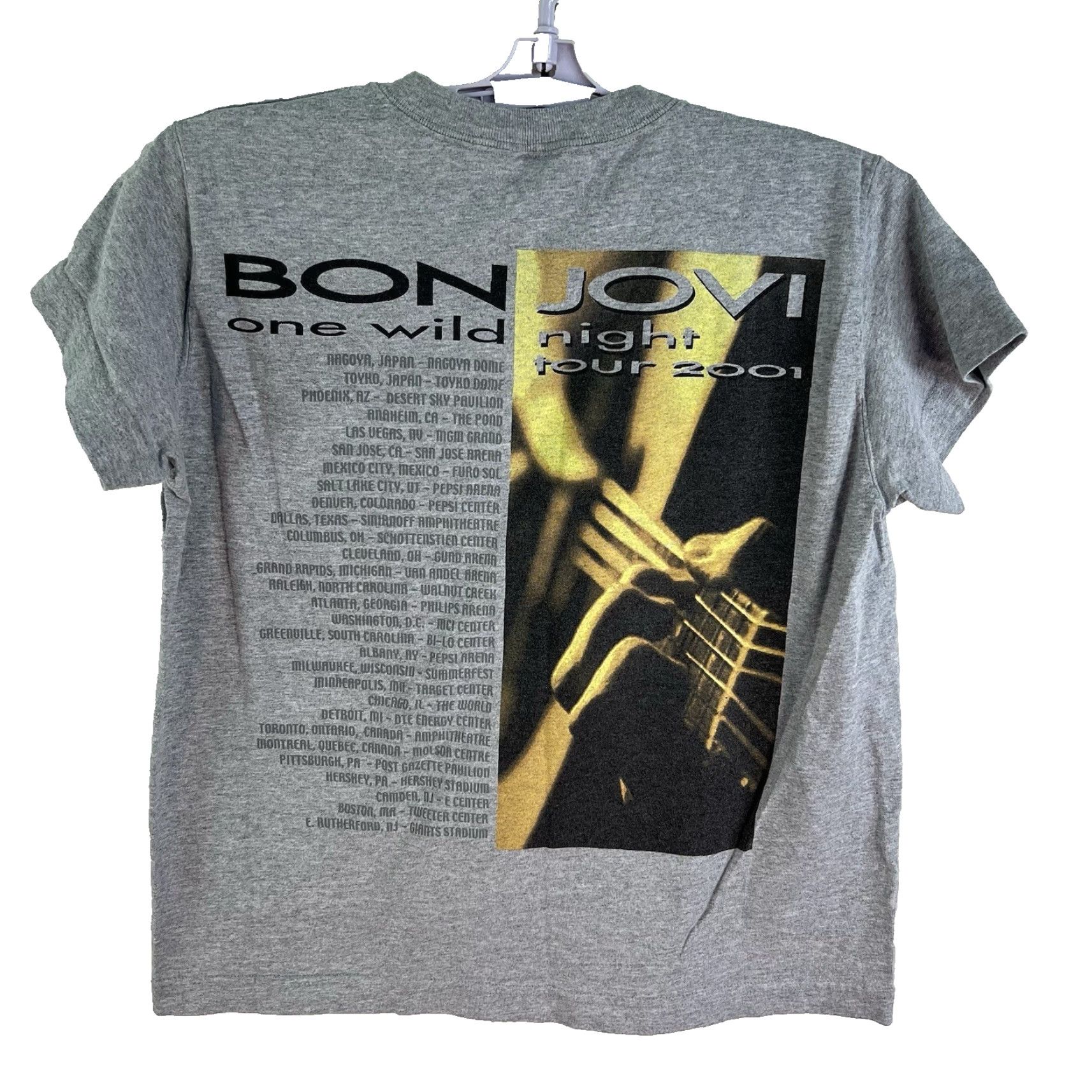 Vintage VINTAGE Bon-Jovi Shirt Adult S/M Gray Size US S / EU 44-46 / 1 - 2 Thumbnail