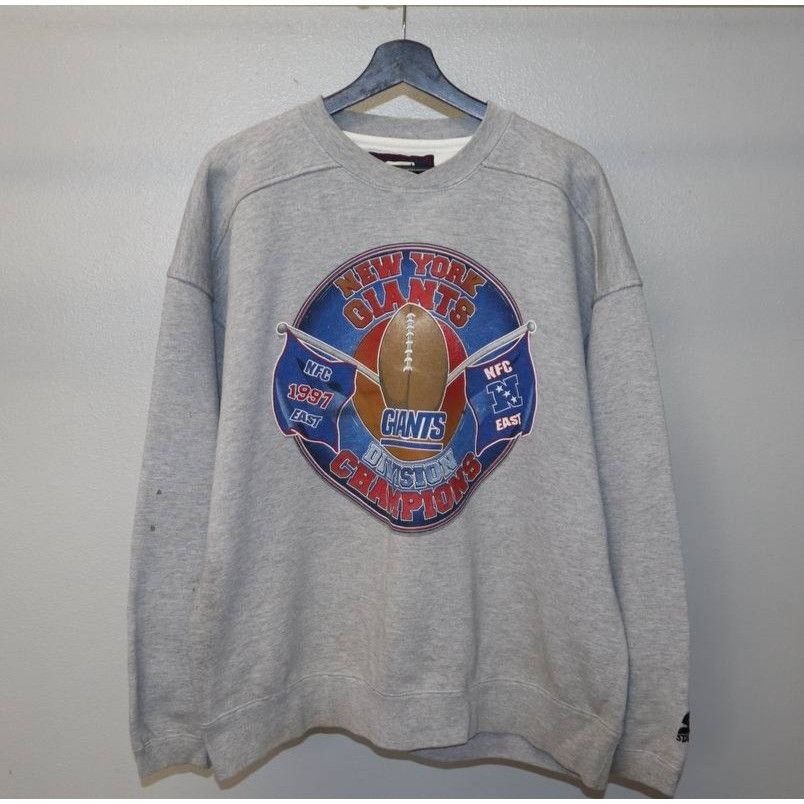 Starter 90s NY Giants Starter Sweatshirt Men’s XL 1997 Division Size US XL / EU 56 / 4 - 7 Thumbnail