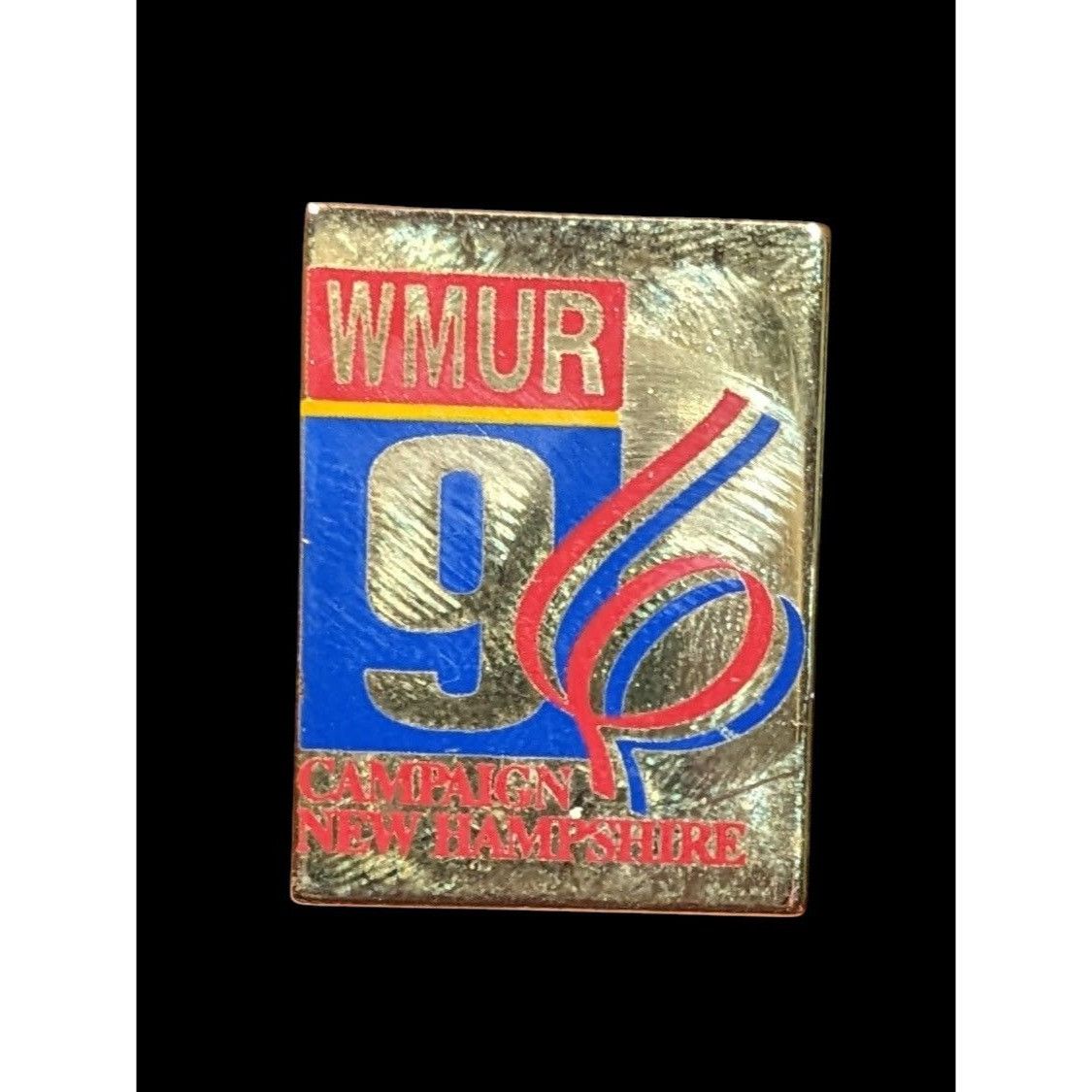 Other Vintage WMUR 96 Campaign New Hampshire Political Lapel Pin Size ONE SIZE - 1 Thumbnail