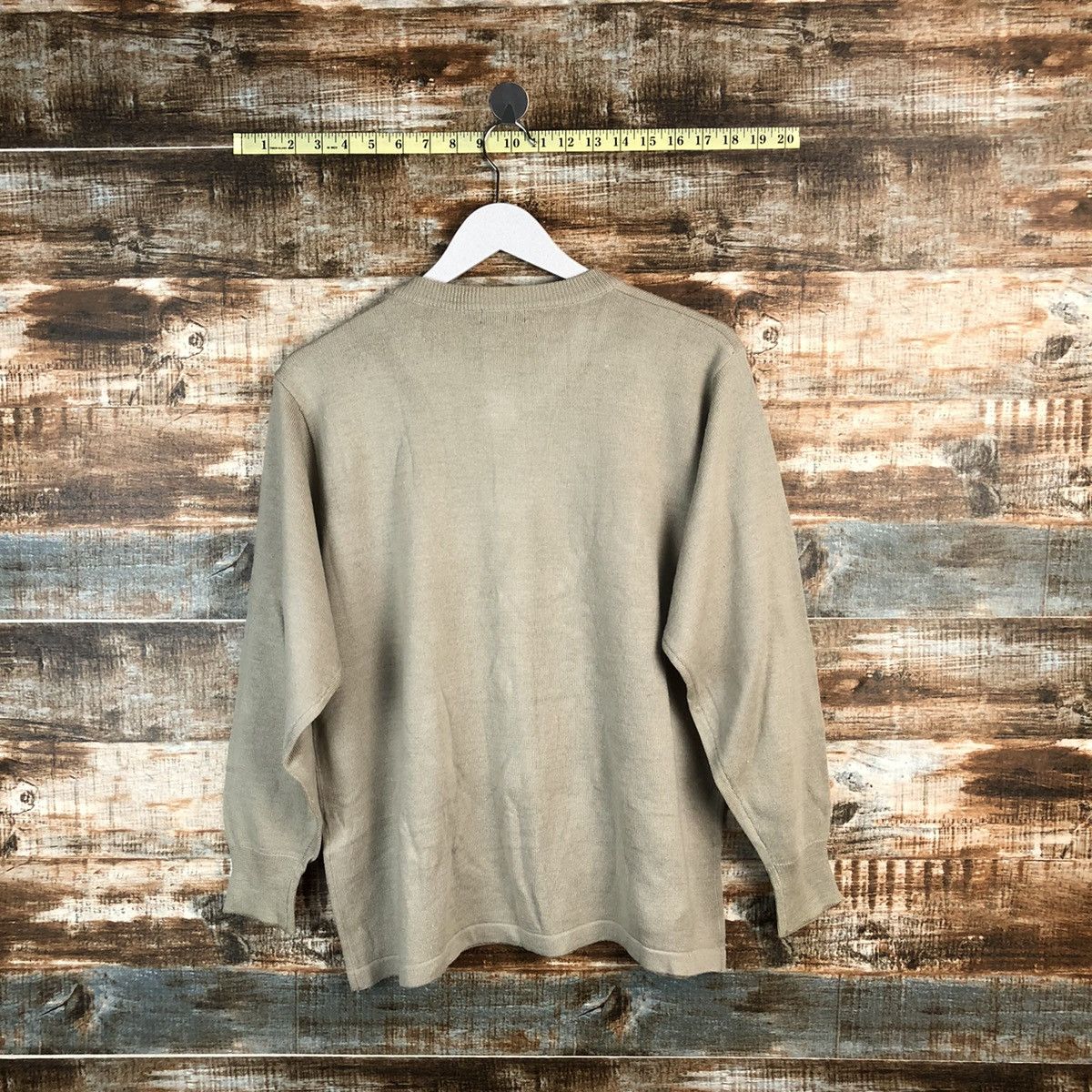 Japanese Brand Vino Rouge Brown Patterned Cardigans Knitwear #A1263 Size L / US 10 / IT 46 - 13 Thumbnail