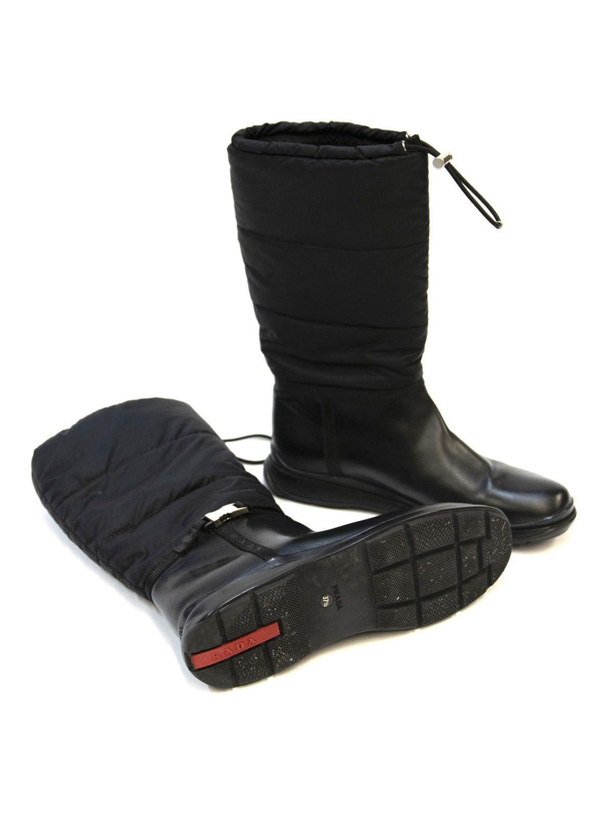 Prada PRADA F/W 1999 padded high boots Size US 7 / IT 37 - 1 Thumbnail