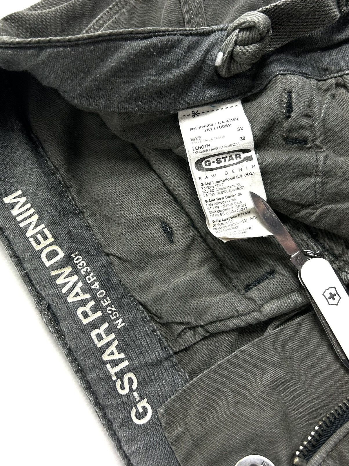 G-Star Vintage G-star Raw 3301 Cargo Pants Grey Japanese Y2K Size US 32 / EU 48 - 17 Thumbnail