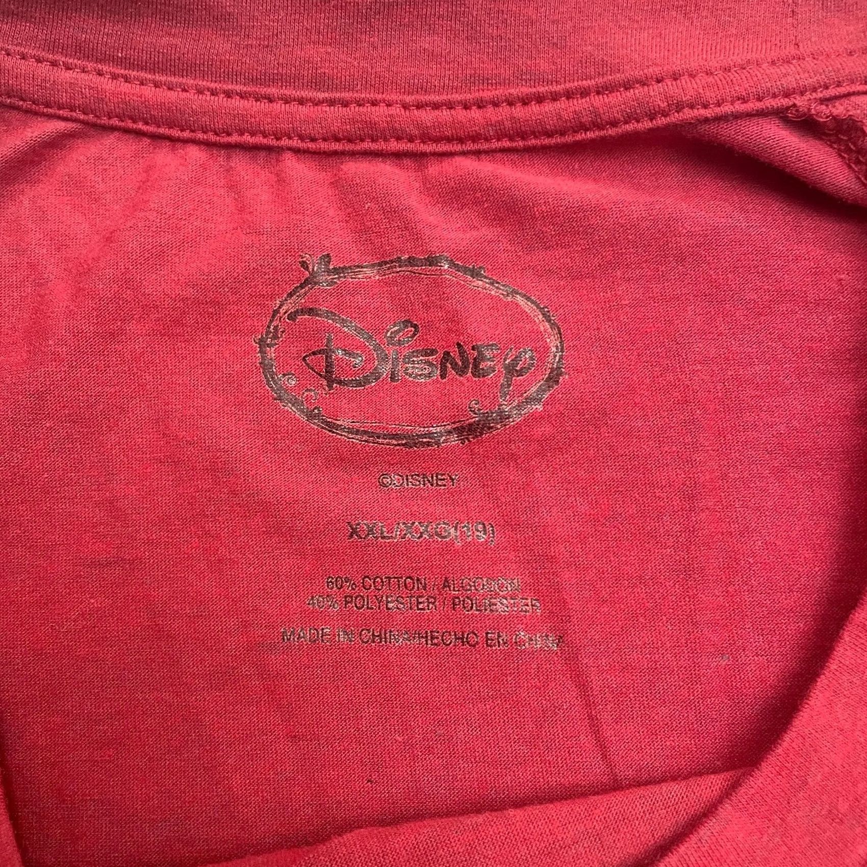 Disney Disney Mickey Minnie Mouse Graphic T-Shirt Womens XXL Red Round Neck Casual Tee Size XXL / US 16-18 / IT 52-54 - 4 Thumbnail