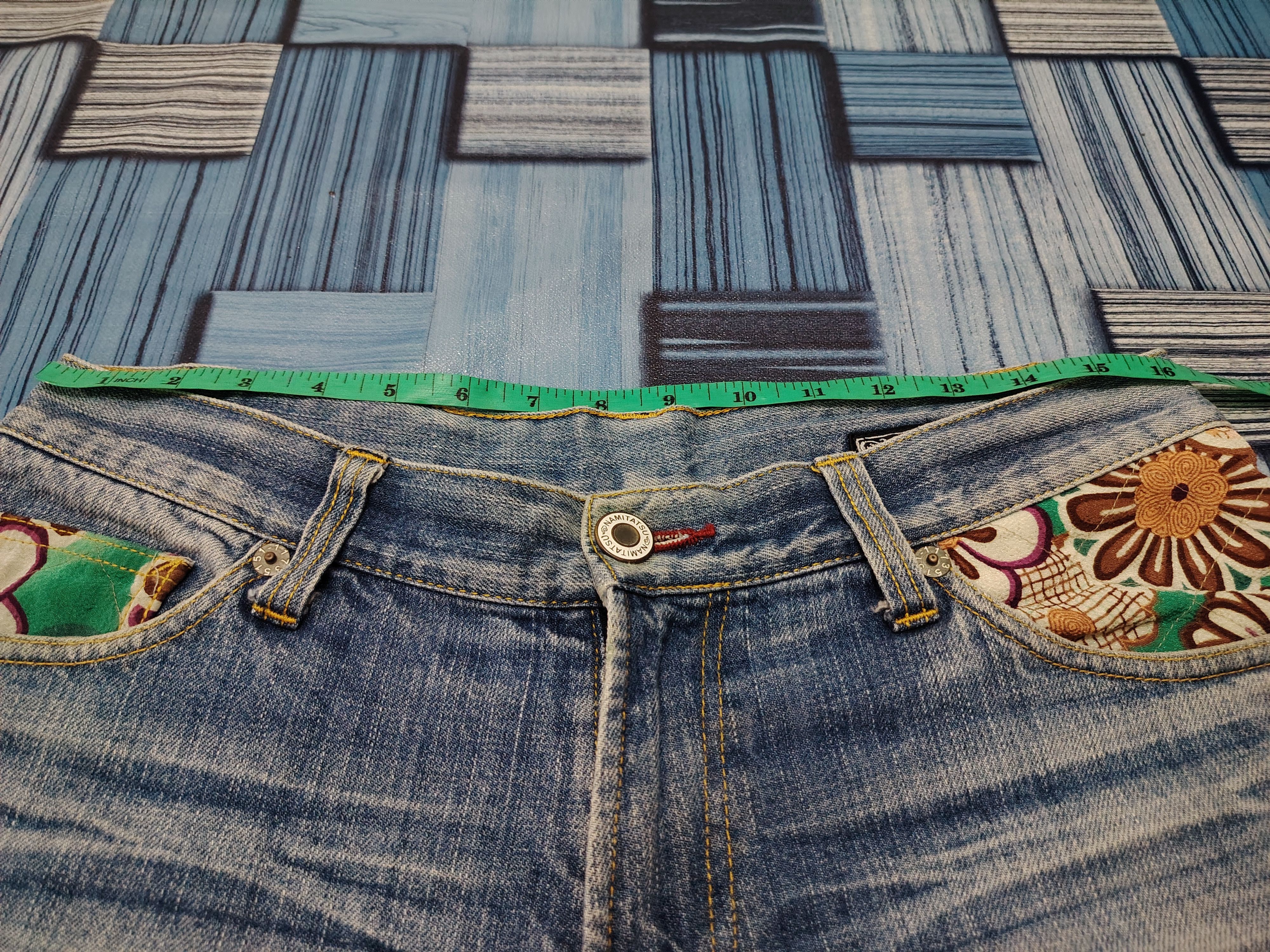 If Six Was Nine 💥Namitatsu Naminoritatsujin Short Jeans rare style pocket Size US 32 / EU 48 - 18 Thumbnail