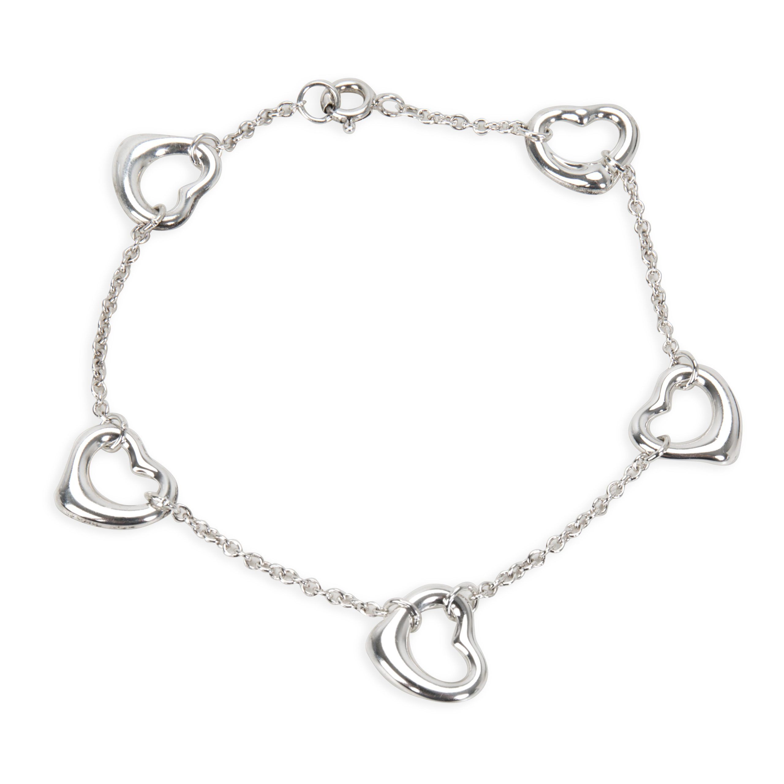 Tiffany & Co. Elsa Peretti Open Heart Bracelet in Sterling Silver