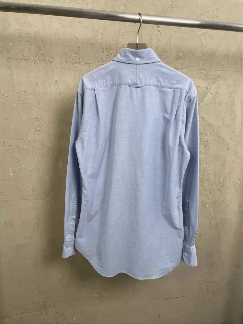 Thom Browne Thom Browne size2 Blue denim striped shirt Size US M / EU 48-50 / 2 - 2 Thumbnail