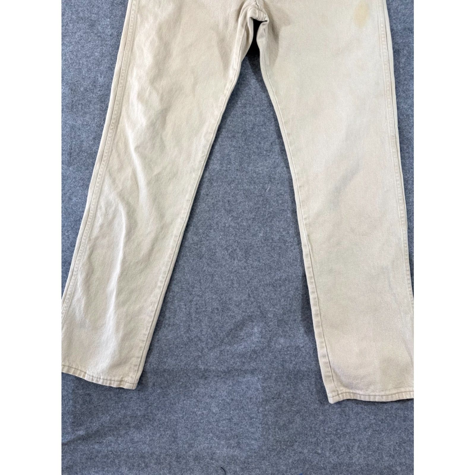 Wrangler Wrangler Jeans Mens 35X36 Beige Straight Leg Western Outdoors Workwear Pockets Cowboy Size US 35 - 4 Thumbnail