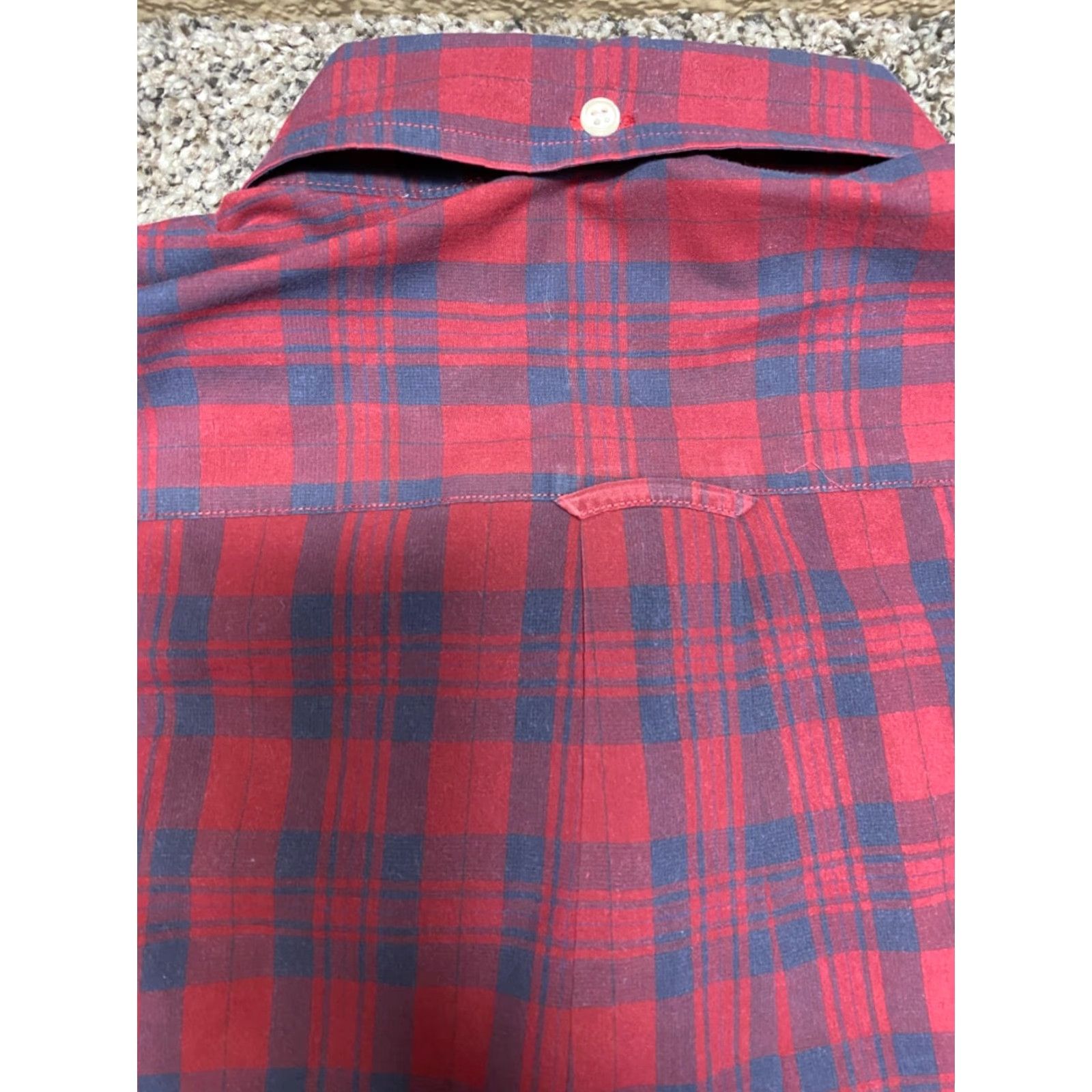 Bloomingdale's Peterborough Row Shirt Mens Large Red Plaid 60 Singles Poplin Bloomingdale London Size US L / EU 52-54 / 3 - 7 Thumbnail