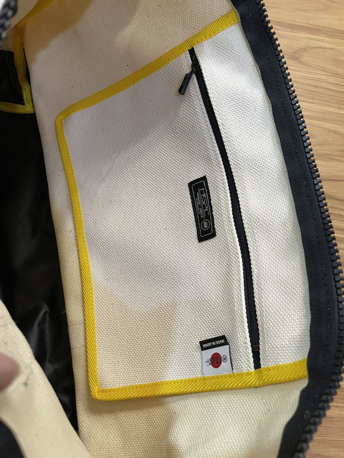 MasterPiece Masterpiece MSPC Japan Natural Suede Leather Hemp Cotton Bag Size ONE SIZE - 16 Thumbnail