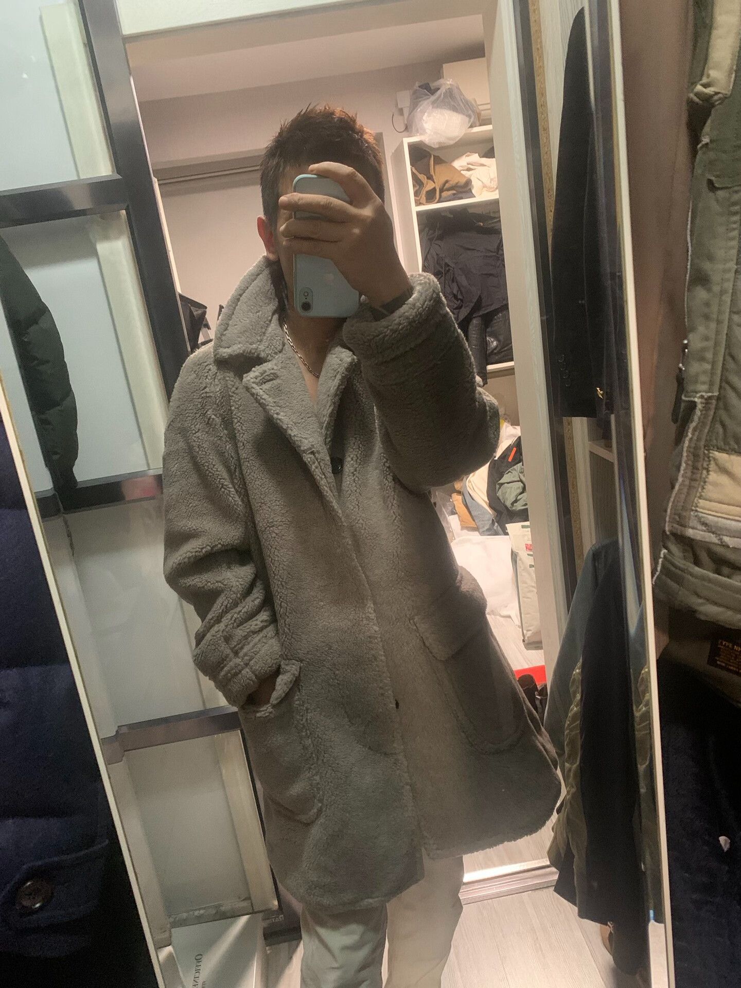 wool coat for autumn and winter