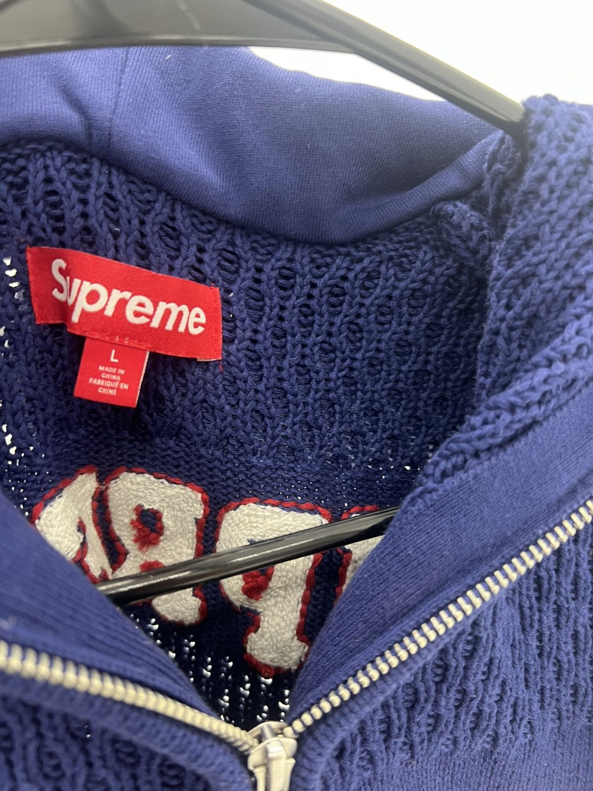 Supreme Supreme Hooded Sports Zip Jacket Blue Size US L / EU 52-54 / 3 - 2 Thumbnail