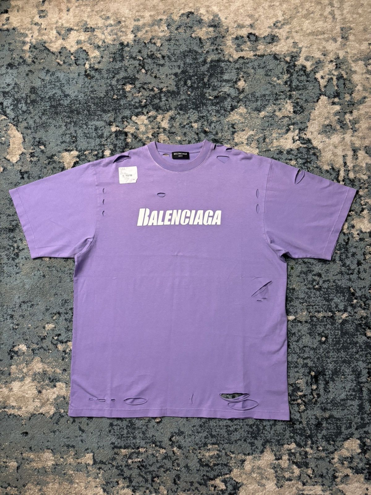 Balenciaga Distressed T Shirt Brand New With Tags Size Large
