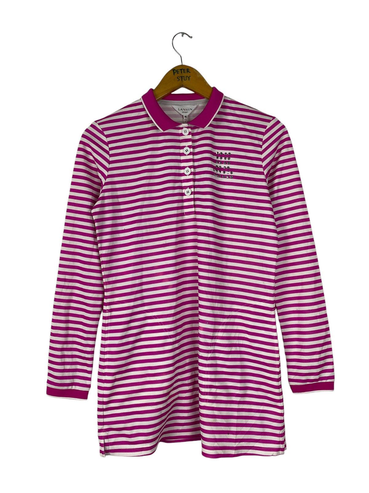 Striped Polo Lanvin Long Sleeve Polo Lanvin Sport Stripe Women's Polo