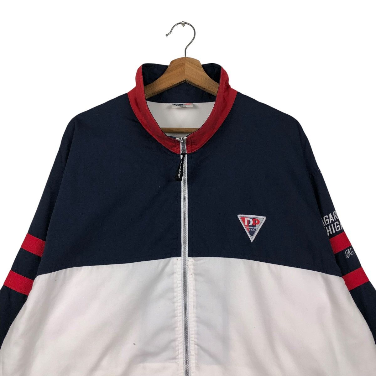 Japanese Brand 🔥VINTAGE ZIPPER LIGHT JACKET RACING DUNLOP BIG LOGO Size US L / EU 52-54 / 3 - 4 Thumbnail