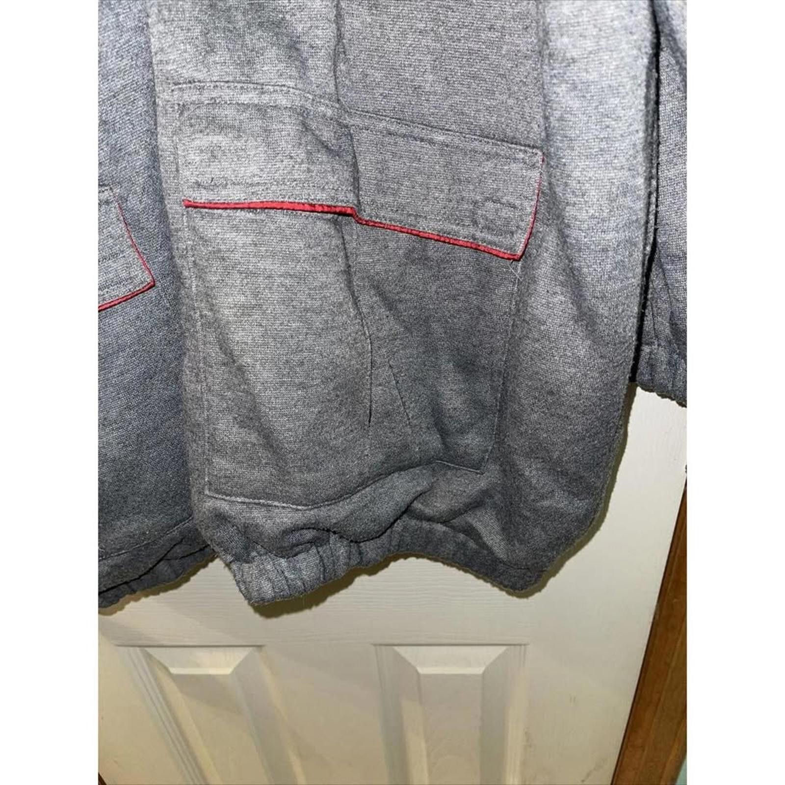 Other Cozy Oversized Gray Jacket with Red Accents Size ONE SIZE - 3 Thumbnail