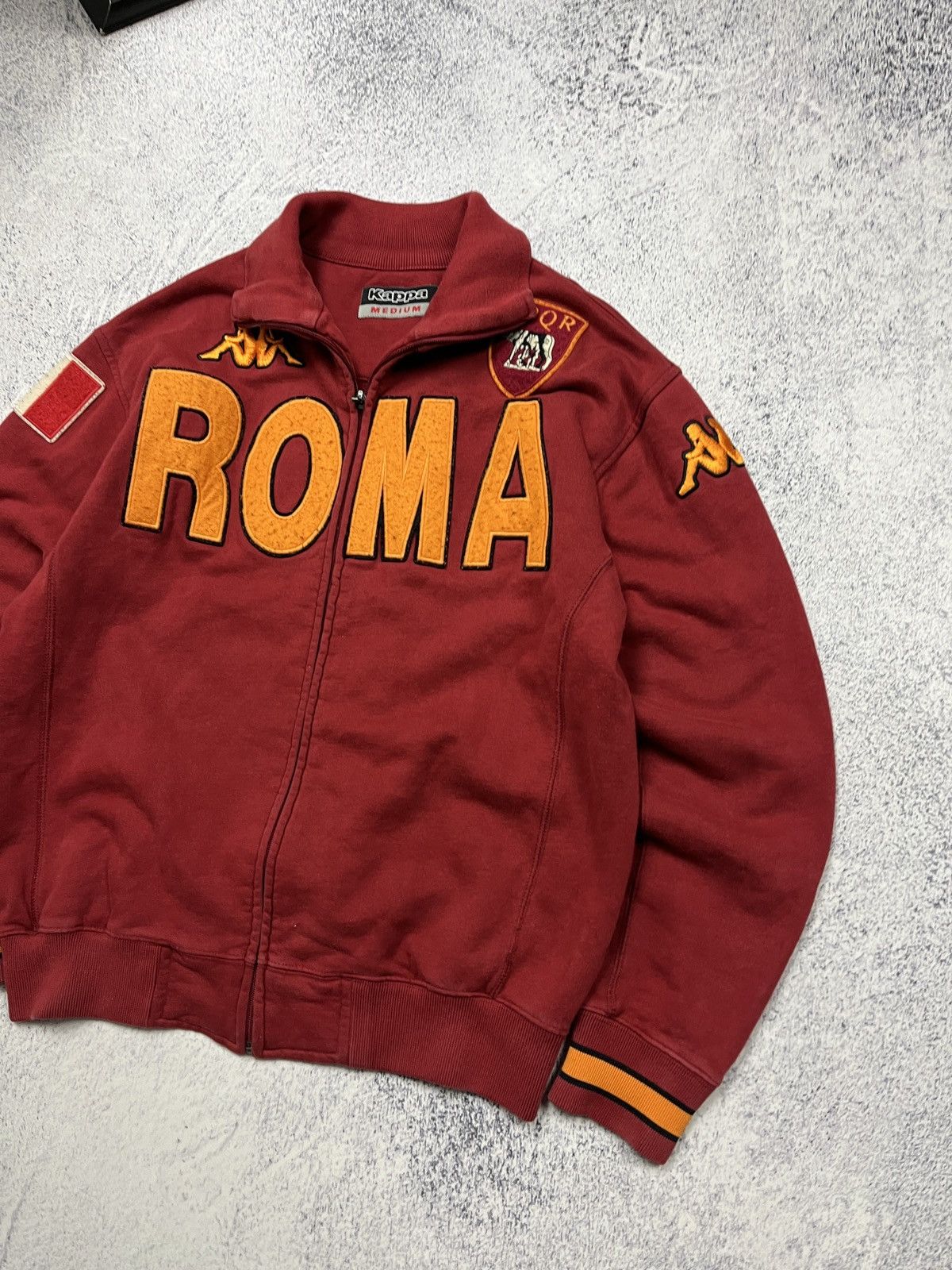 Kappa Vintage AS Roma Italy Kappa Soccer Track Jacket Blockcore Size US M / EU 48-50 / 2 - 4 Thumbnail