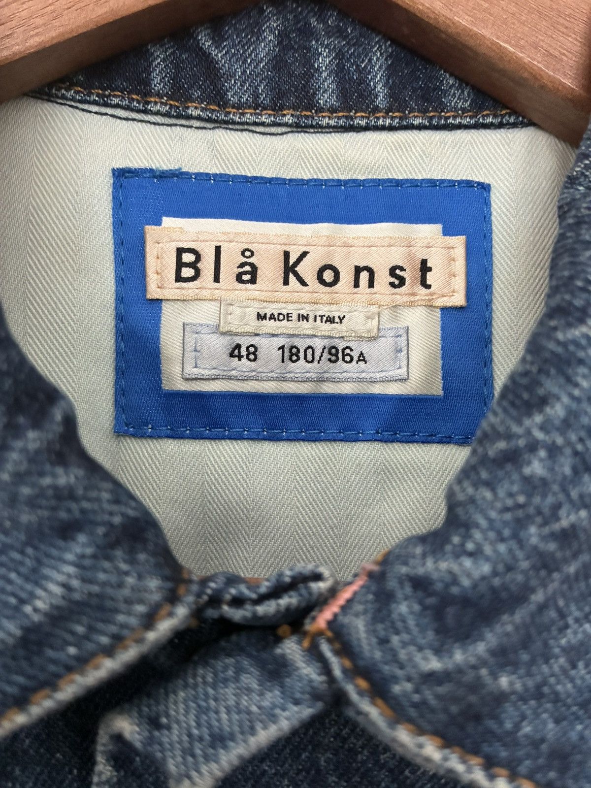 Acne Studios Acne Studios Blå Konst "Pass Mid" Denim Jacket Size US M / EU 48-50 / 2 - 3 Thumbnail