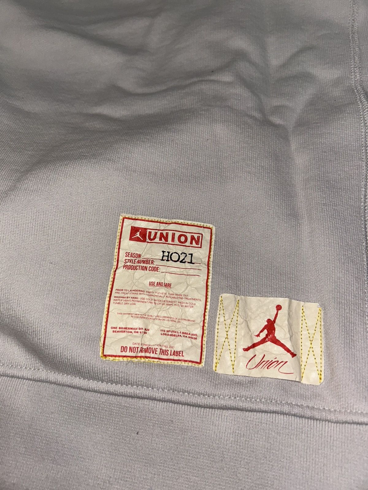 Jordan Brand × Union LA Jordan Union Hoodie Photon Dust Size large Size US XL / EU 56 / 4 - 9 Thumbnail