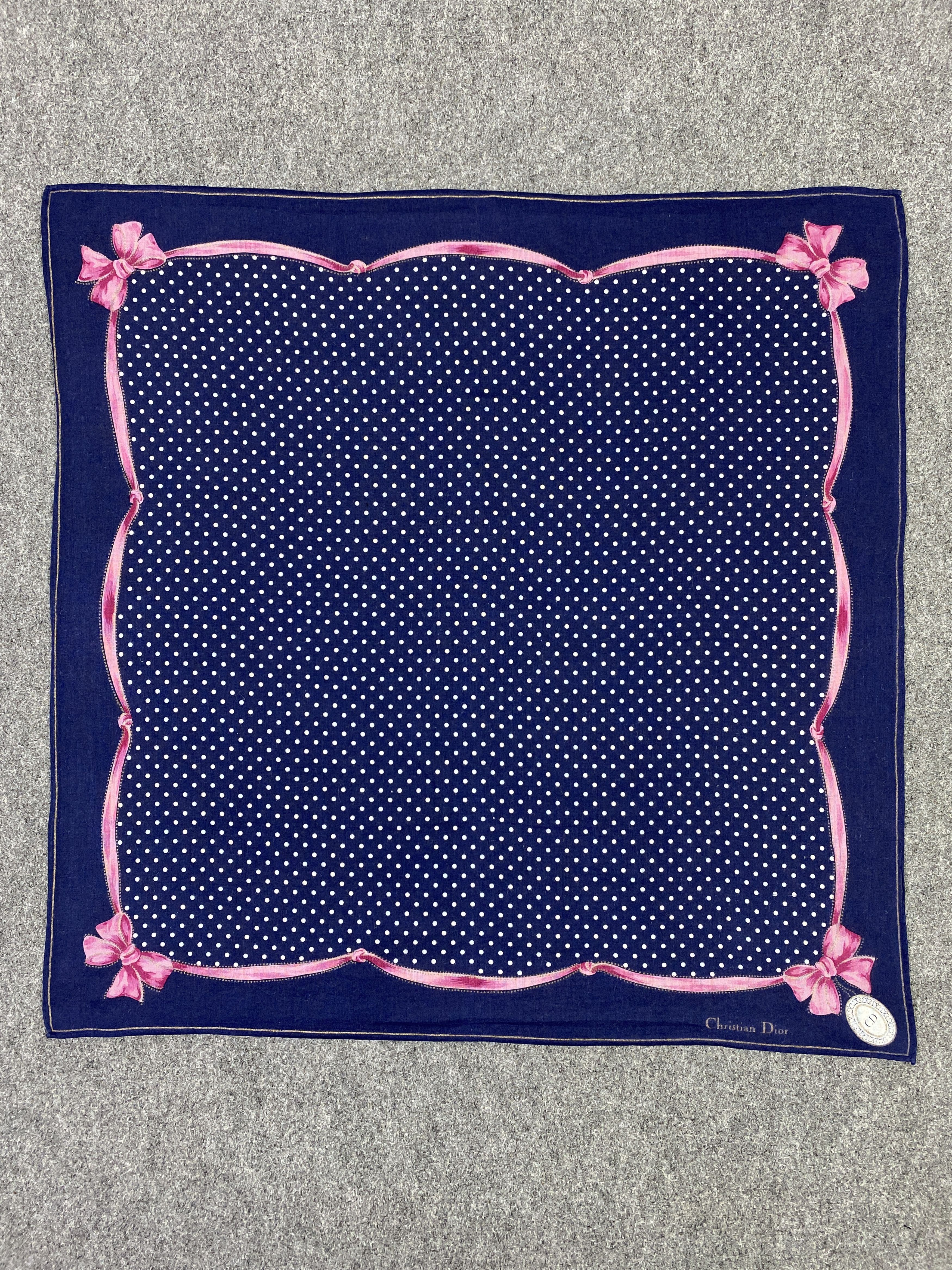 Christian Dior Monsieur Vintage Christian Dior Handkerchief / Neckerchief KT0060 Size ONE SIZE - 3 Thumbnail