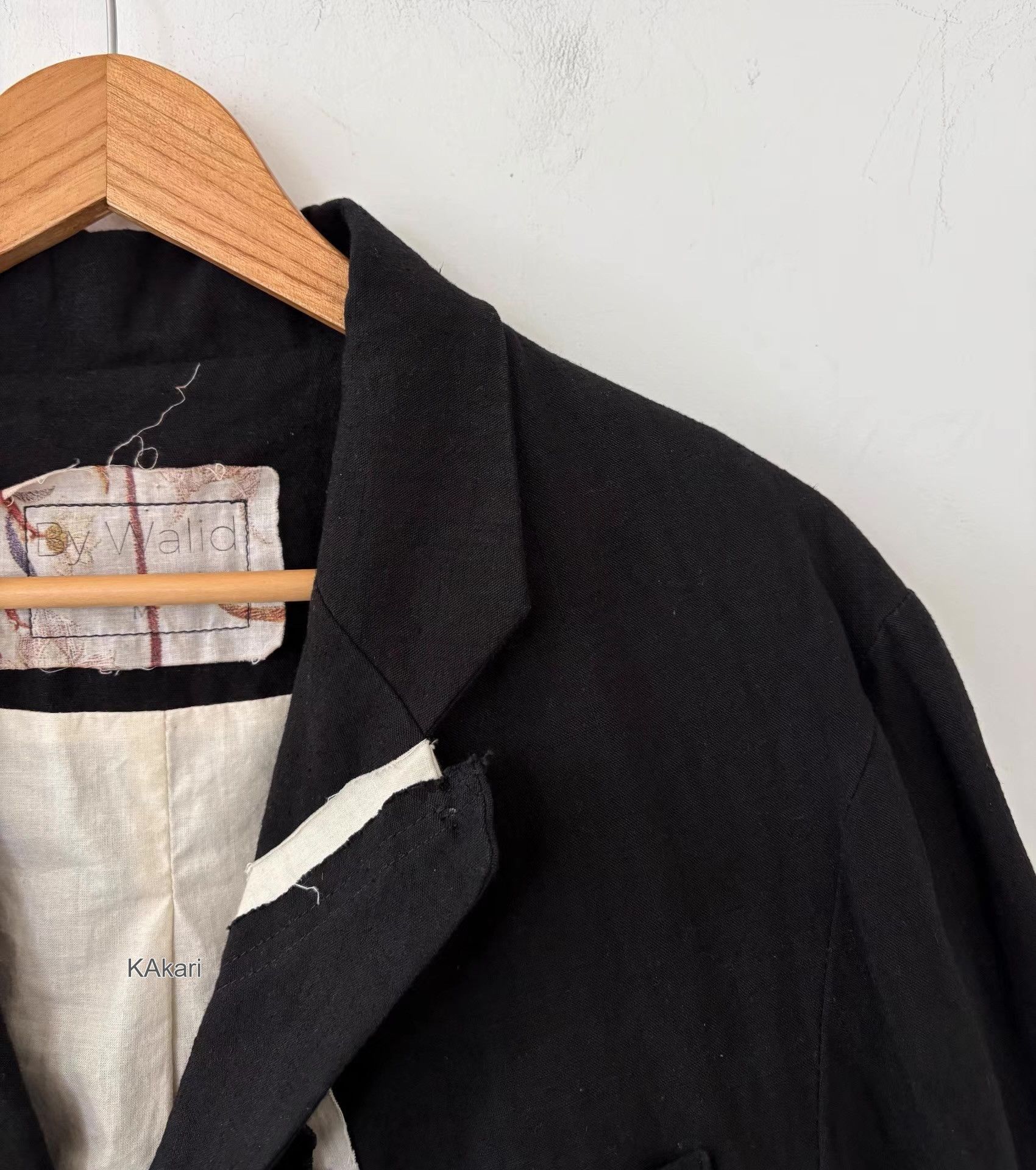 By Walid Black Distressed Button-Front Jacket Size US S / EU 44-46 / 1 - 7 Thumbnail