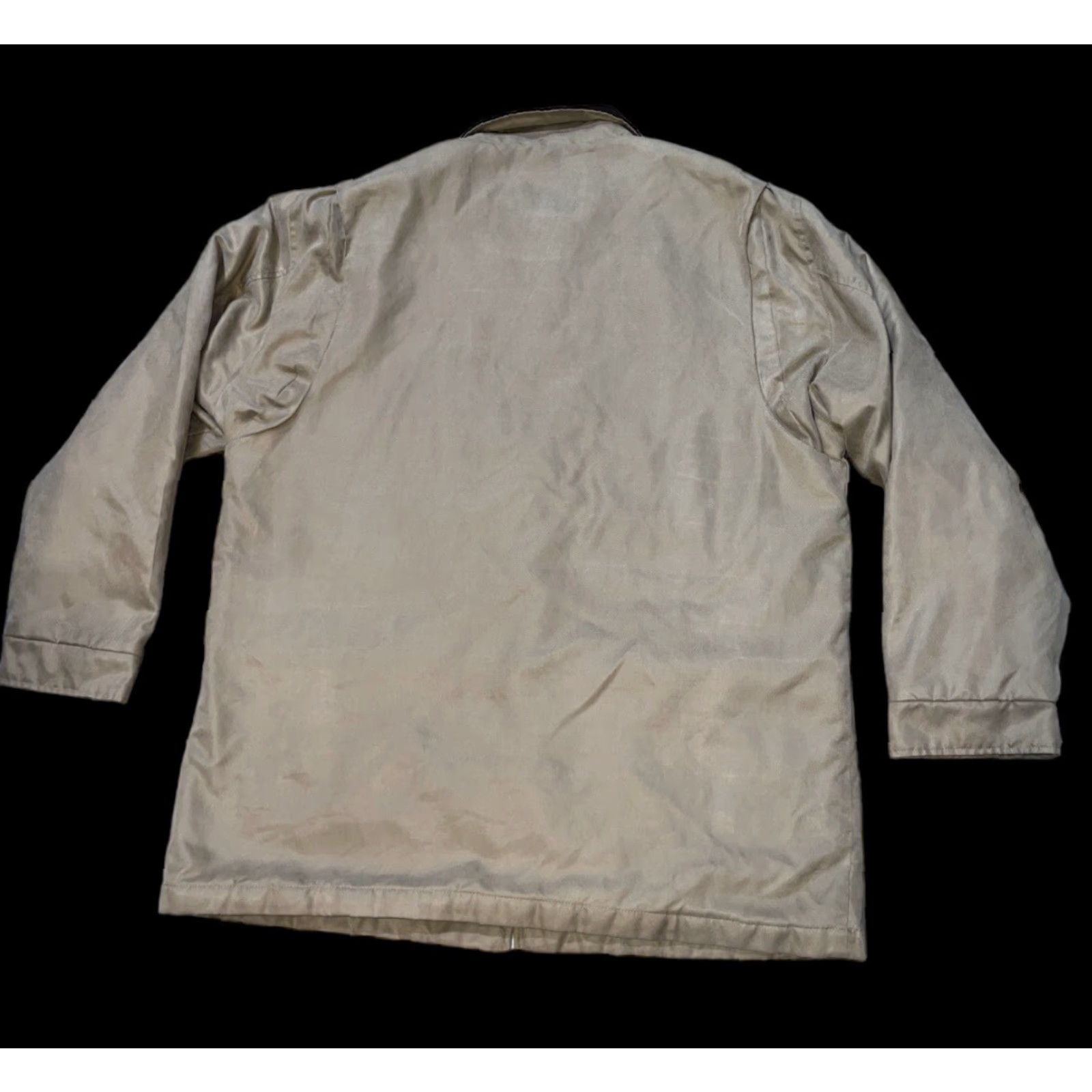 Vintage Botany 500 Coat Mens L Tan Casual Mid-Length Button Up Quilted Lining Soft Jacket Size US L / EU 52-54 / 3 - 4 Thumbnail