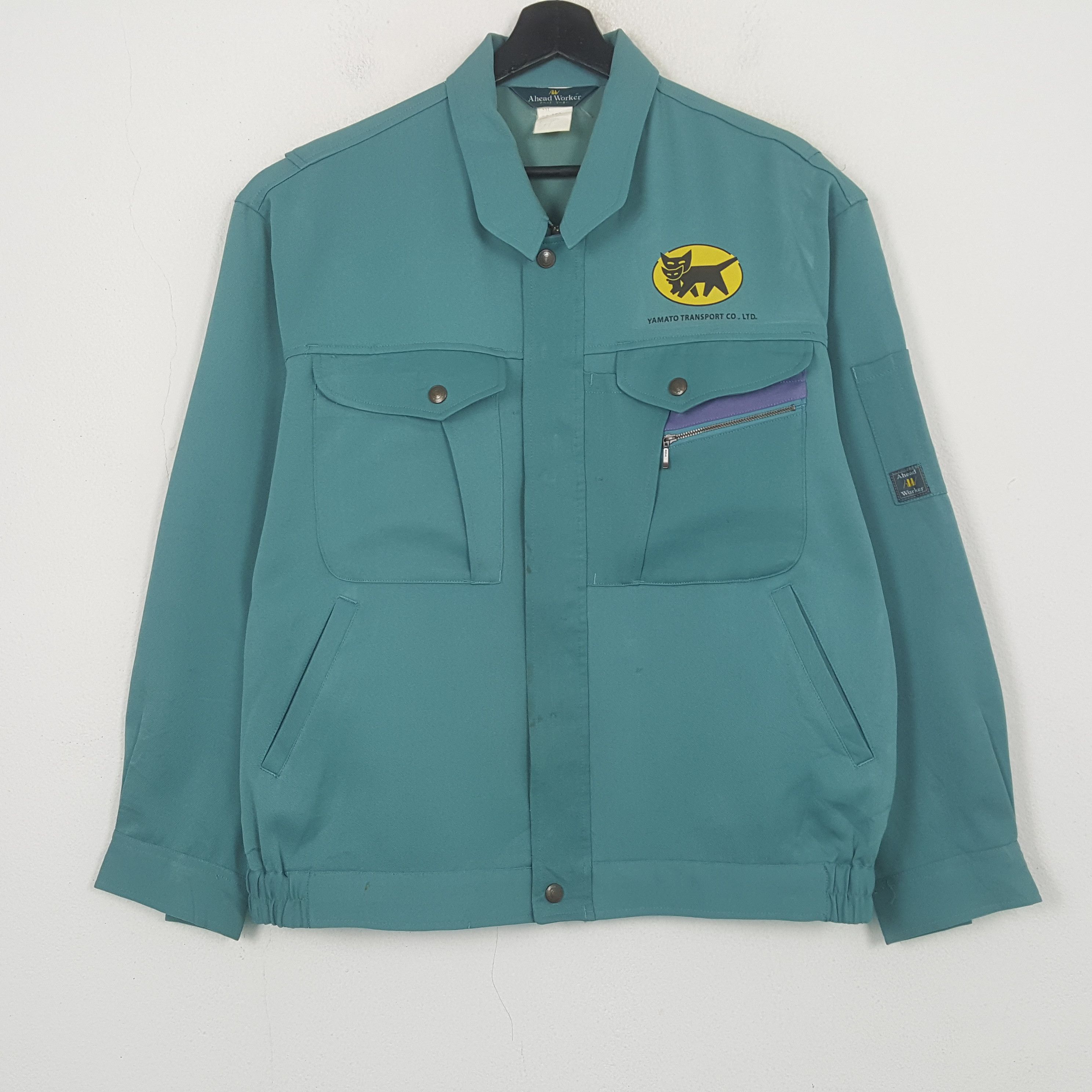 Vintage Yamato Transport Co LTD Japanese Workwear Custom Jacket RR28 Size US L / EU 52-54 / 3 - 3 Thumbnail