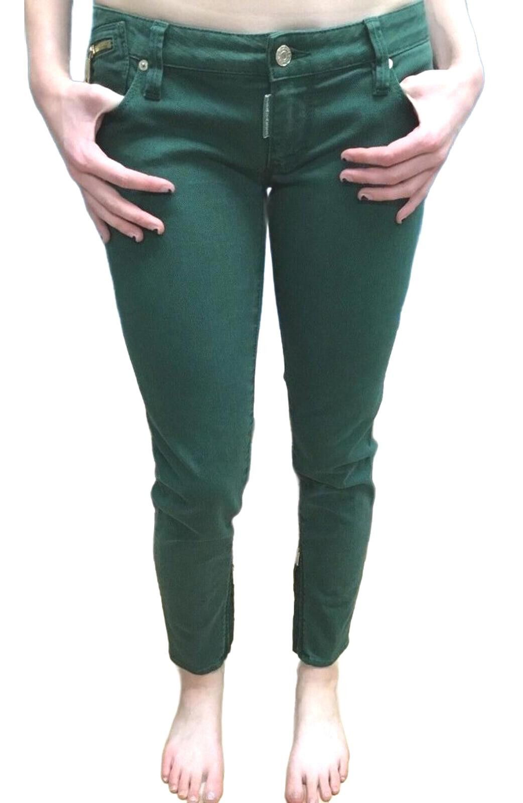 Dsquared2 Dsquared² Green 30" Low-Rise Zip Ankle Skinny Jeans Size 26" / US 2 / IT 38 - 3 Thumbnail