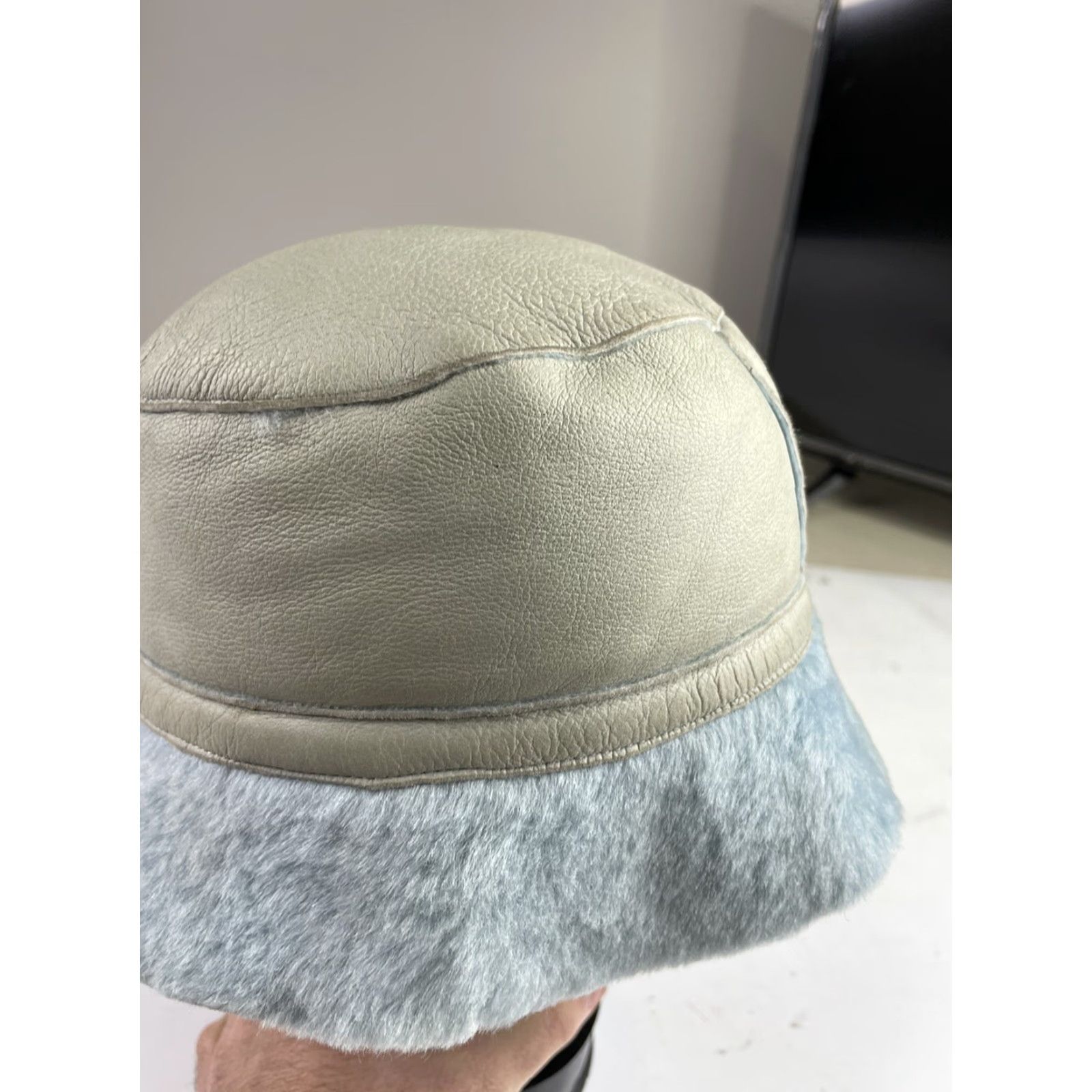 Vintage VINTAGE KARL DONOGHUE Womens lambskin Leather Bucket Hat Cap Size ONE SIZE - 3 Thumbnail