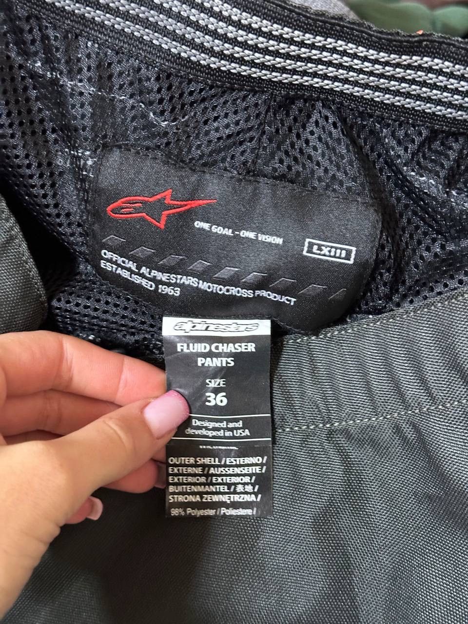 Alpinestars 36 Alpine stars pants for Motocross moto racing joggers Size US 36 / EU 52 - 7 Thumbnail