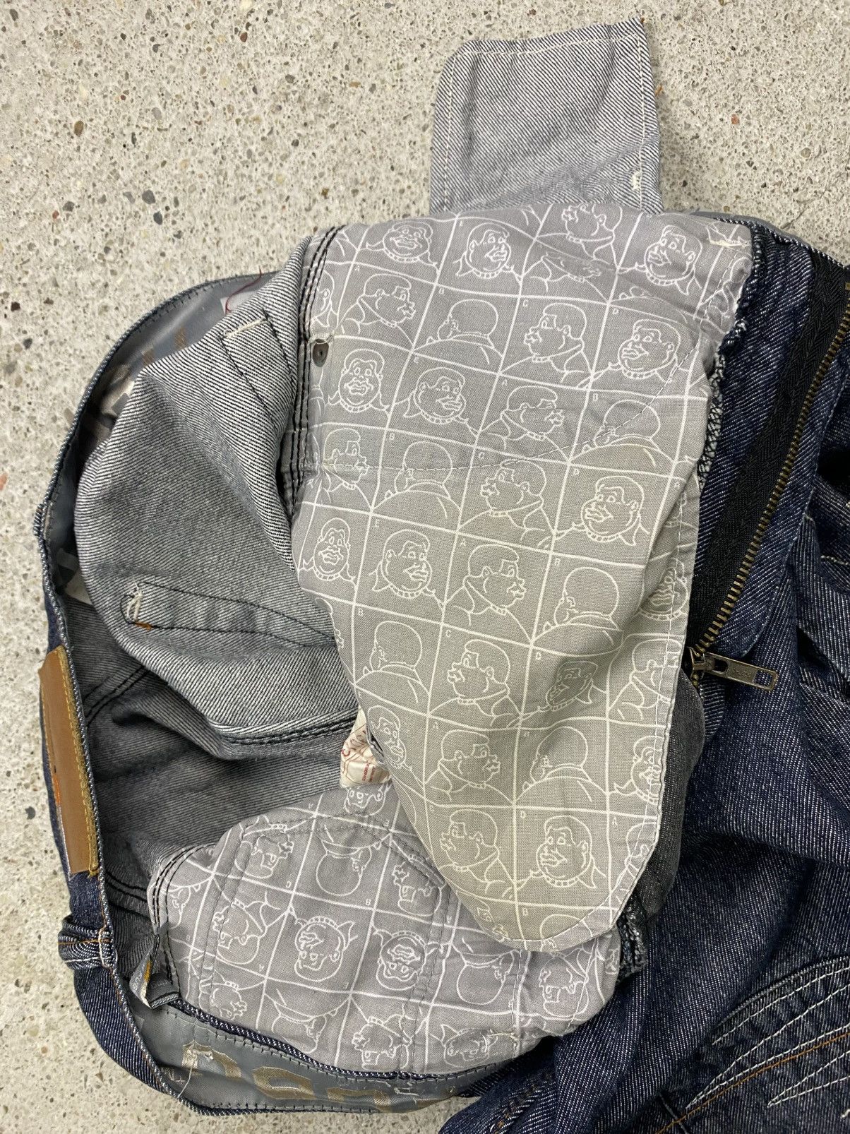 Fubu Fubu platinum raw denim jeans jnco southpole hip hop baggy Size US 34 / EU 50 - 18 Thumbnail
