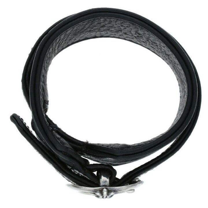 Chrome Hearts CHROME HEARTS RR TINY BUCKLE LEATHER BRACELET bangle Size ONE SIZE - 5 Thumbnail