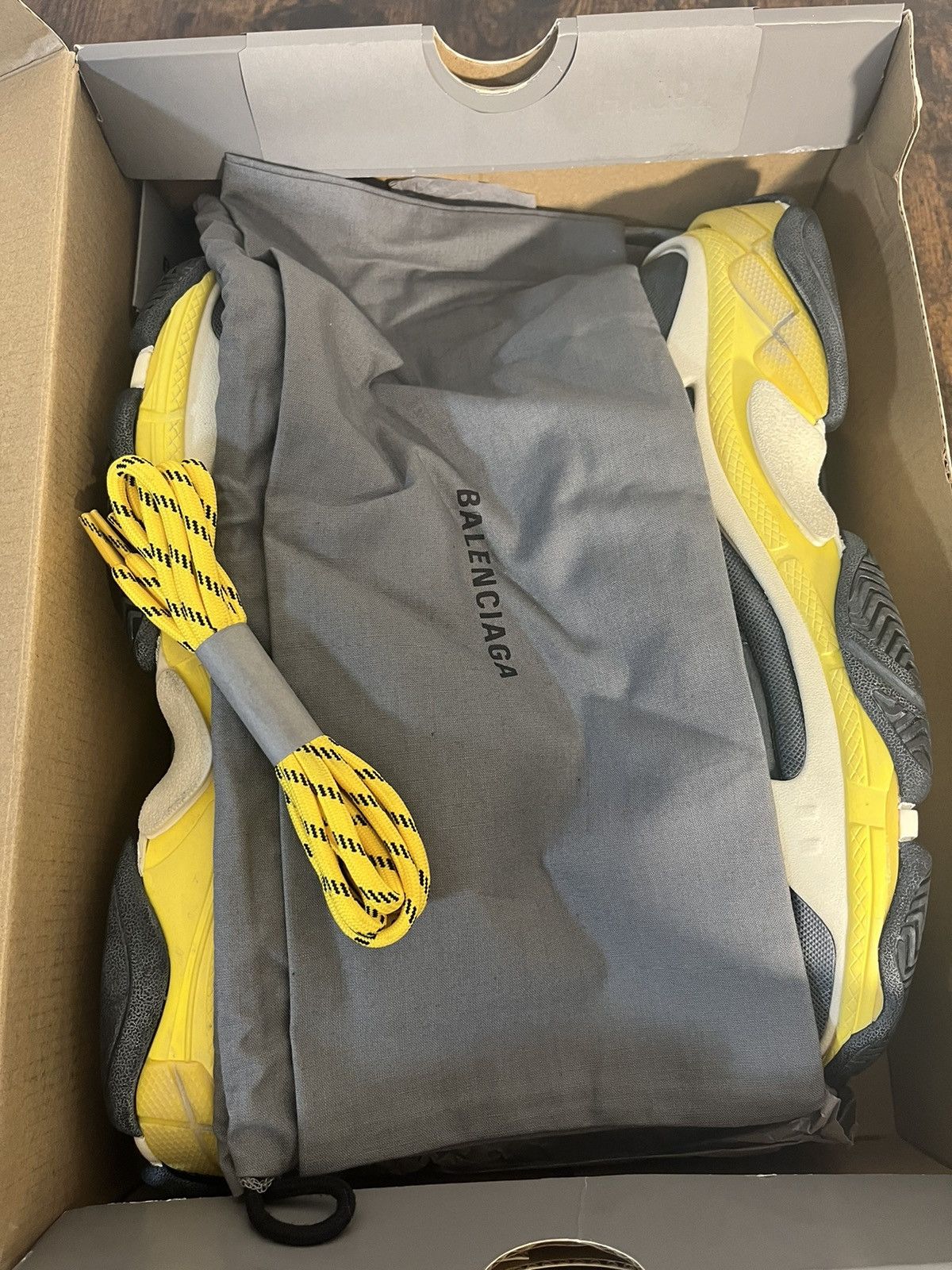 Balenciaga × Designer Balenciaga Triple S Predistressed 2018 (Real Leather) Size US 8 / IT 38 - 4 Thumbnail