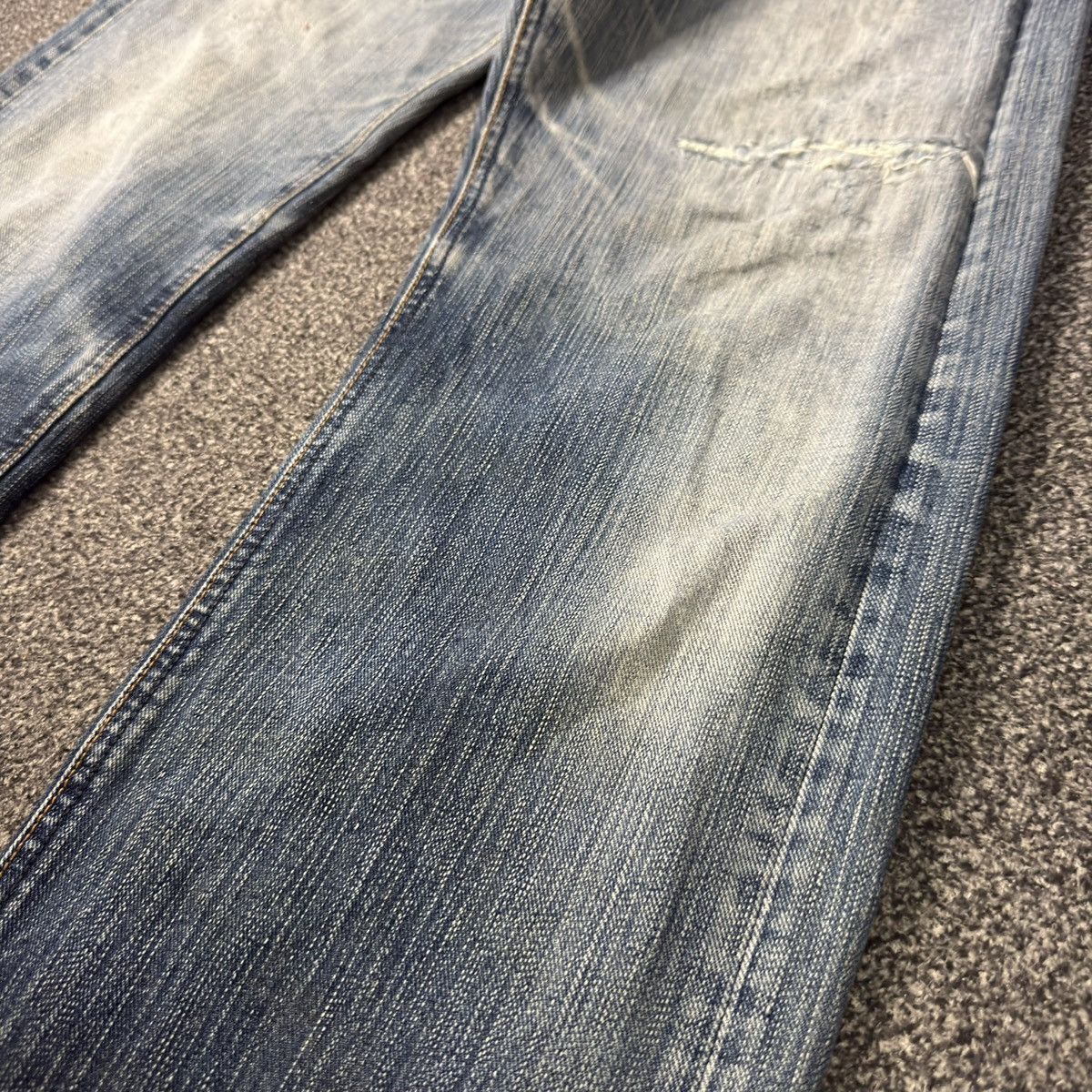 Denim & Co. 🔥🇯🇵 Vintage 90s Japanese Lee Distressed Light Wash Denim Size US 34 / EU 50 - 6 Thumbnail