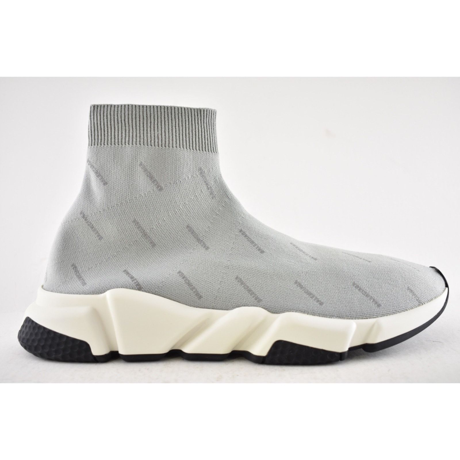 Balenciaga Balenciaga Speed Sock Grey Reflective High Top Sneaker 44 11 Size US 11 / EU 44 - 2 Thumbnail