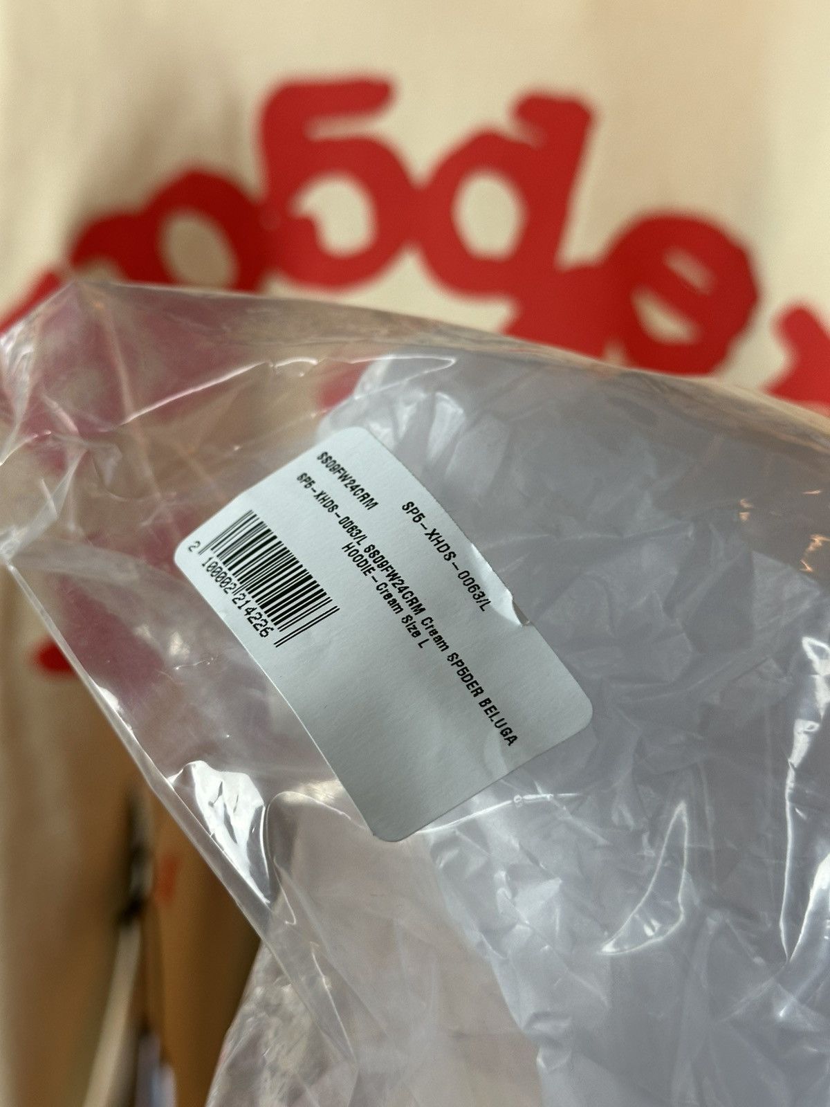 Sp5der Sp5der Worldwide Cream Beluga Hoodie Size US L / EU 52-54 / 3 - 12 Thumbnail