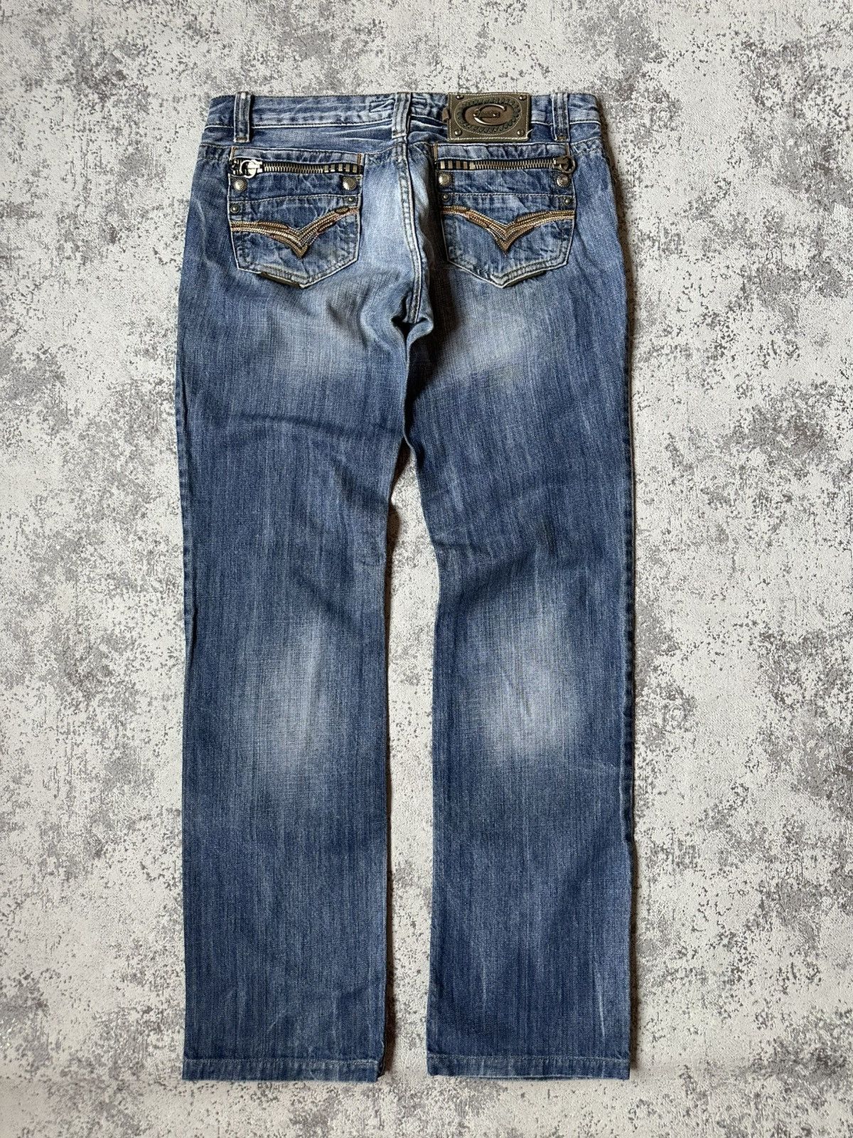 Just Cavalli Denim Just Cavalli Distressed Zipper Pocket Jeans Size US 30 / EU 46 - 2 Thumbnail
