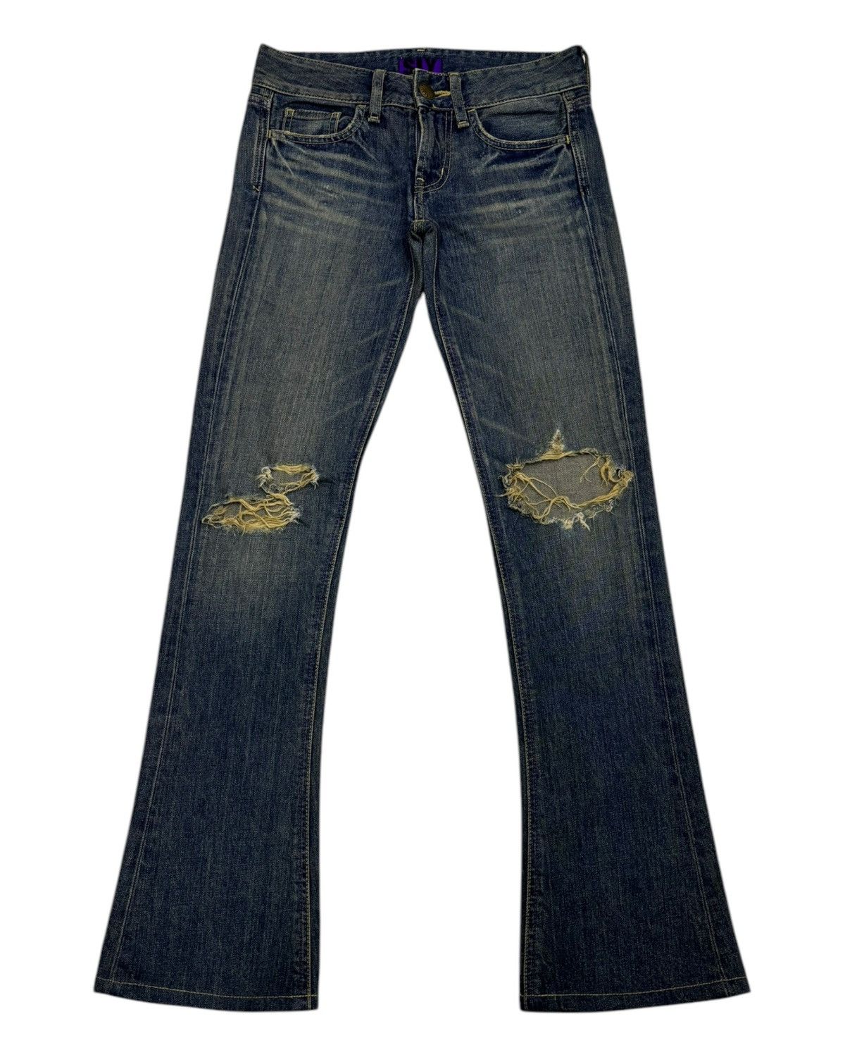 If Six Was Nine × Japanese Brand × Le Grande Bleu (L.G.B.) 🔥FLARE JEANS MADE IN JAPAN SLY BLUE BOOTCUT DENIM Size 27" / US 4 / IT 40 - 1 Thumbnail