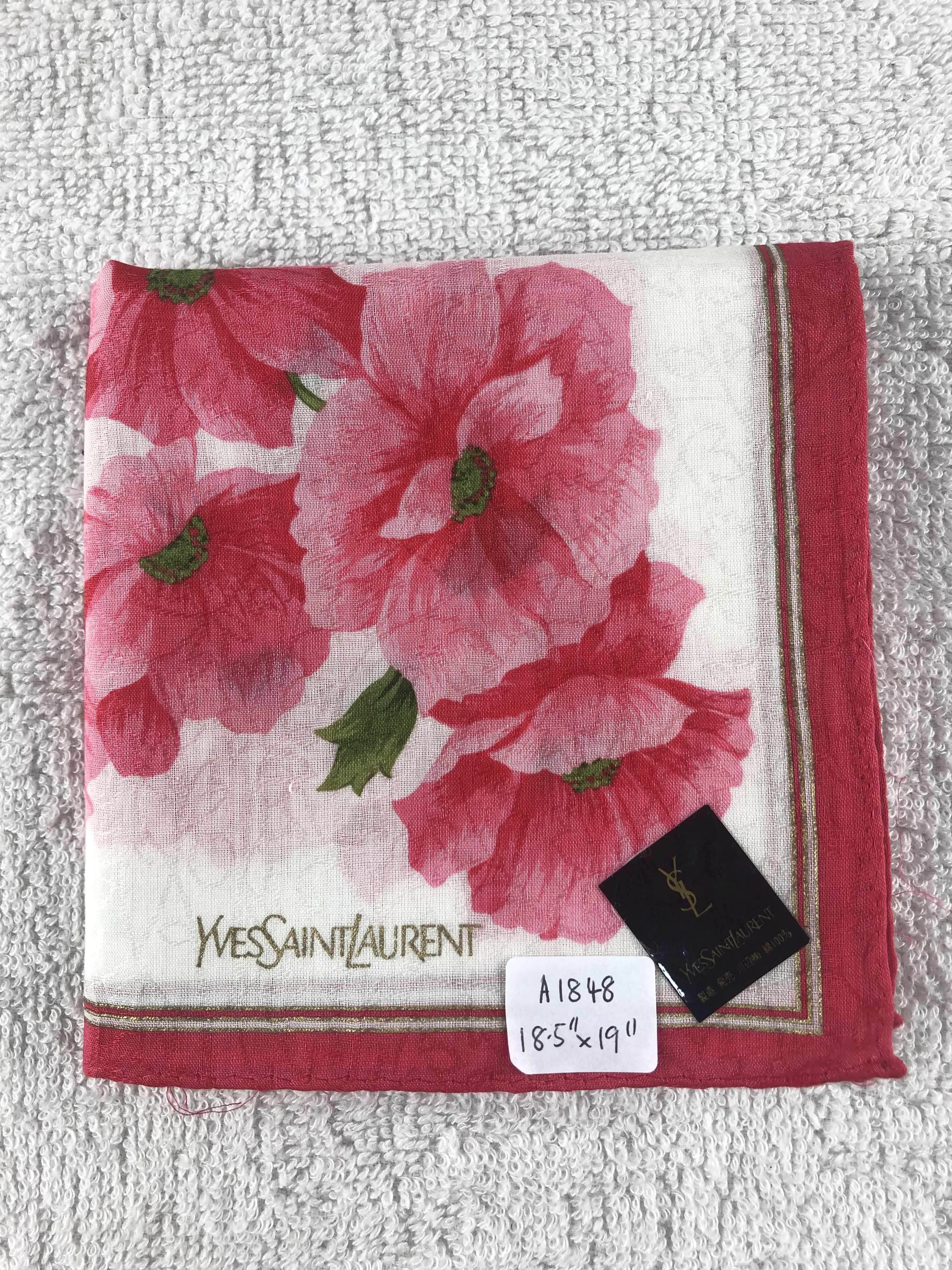 Yves Saint Laurent Yves Saint Laurent Handkerchief / Bandana / Neckerchief Size ONE SIZE - 6 Thumbnail