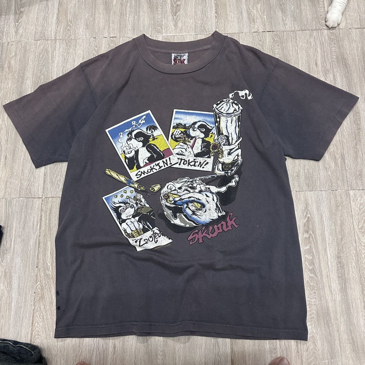 Other Vintage 1994 Skunk Wear Skateboard Tee single stitch . Size US L / EU 52-54 / 3 - 2 Thumbnail