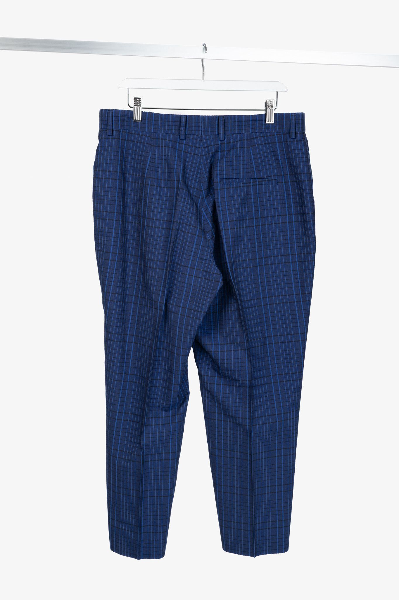 Akris Akris 100 Years Flavin Check Cotton & Silk Seersucker Pants Size 34" / US 12 / IT 48 - 2 Thumbnail