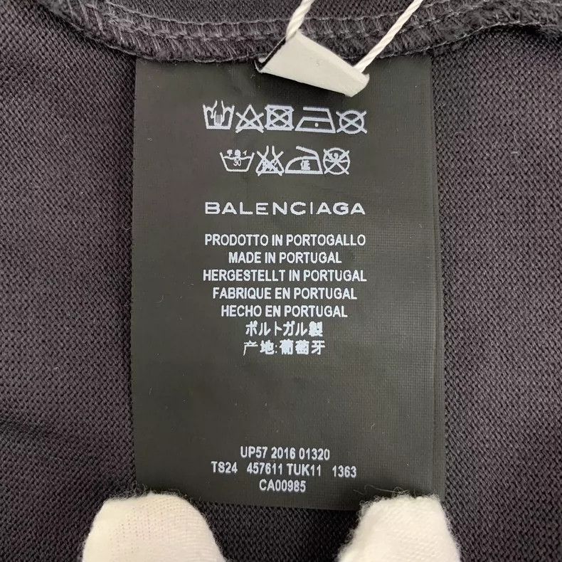 Balenciaga Balenciaga Black cotton crew neck short sleeve T-shirt Size US L / EU 52-54 / 3 - 7 Thumbnail