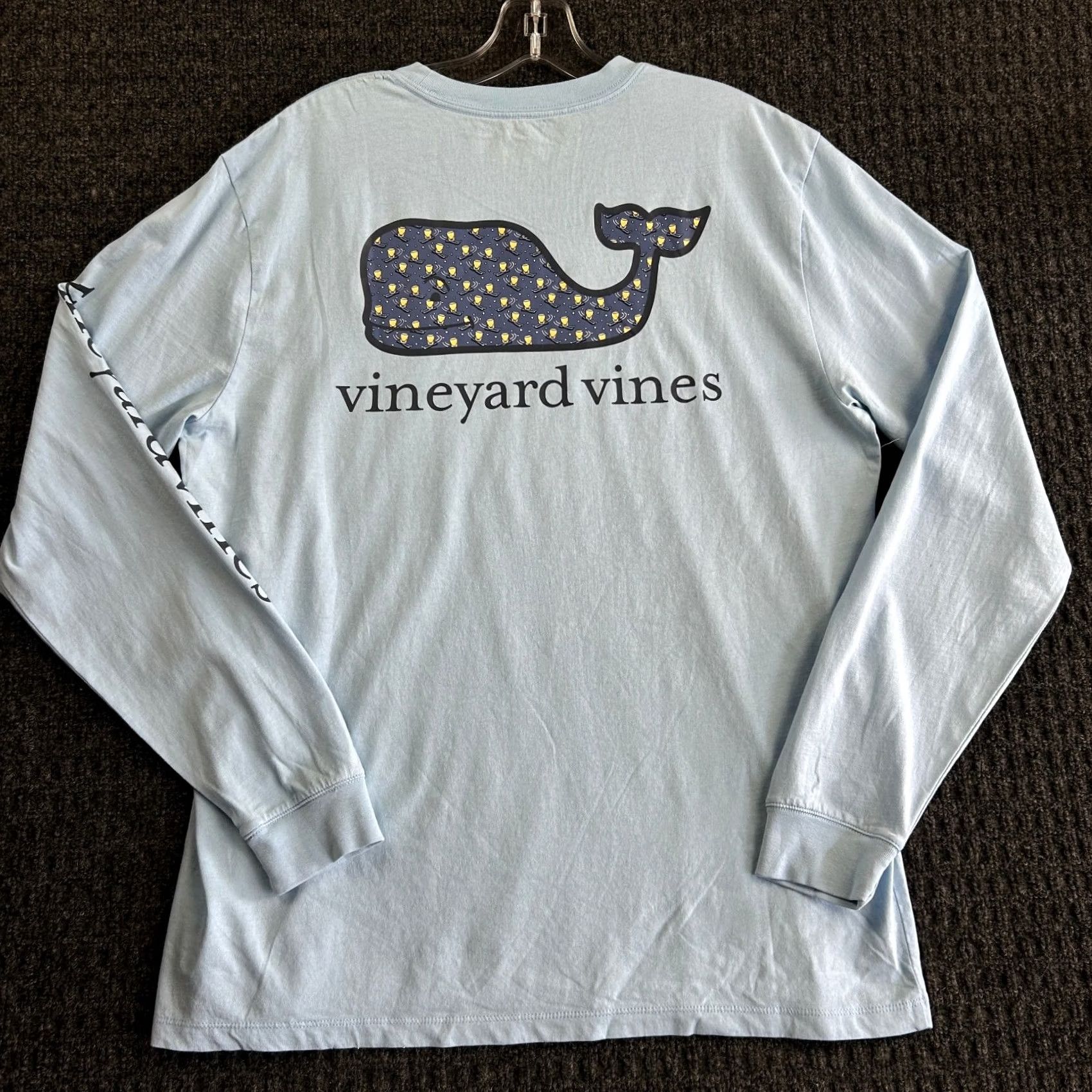 Vineyard Vines Vineyard Vines Women's Long Sleeve T Shirt Pocket Blue M Crew Neck Casual Shirt Size M / US 6-8 / IT 42-44 - 2 Thumbnail