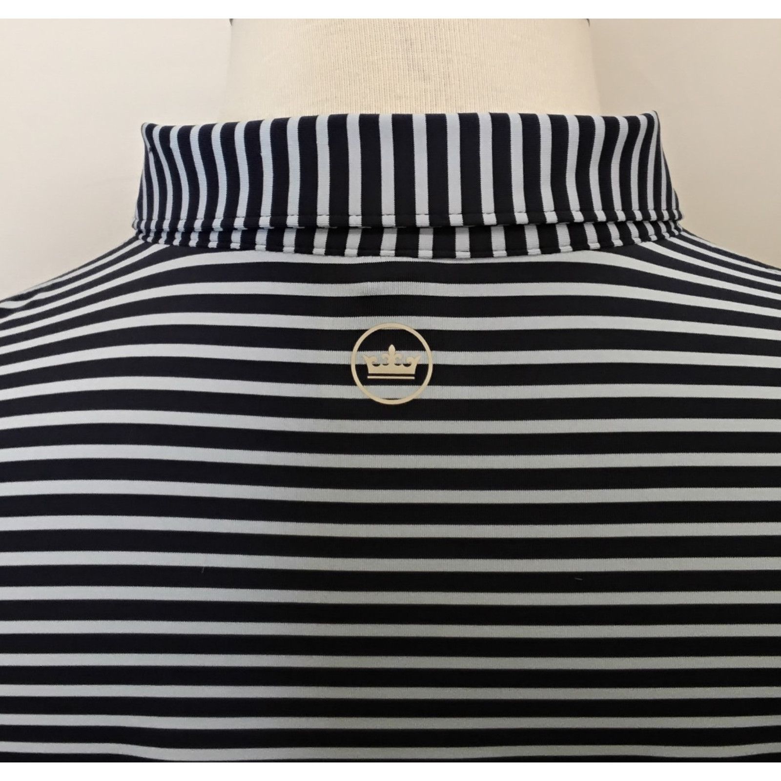 Peter Millar Peter Millar Crown Crafted Golf Shirt Men's XL Blue Striped Size US XL / EU 56 / 4 - 5 Thumbnail