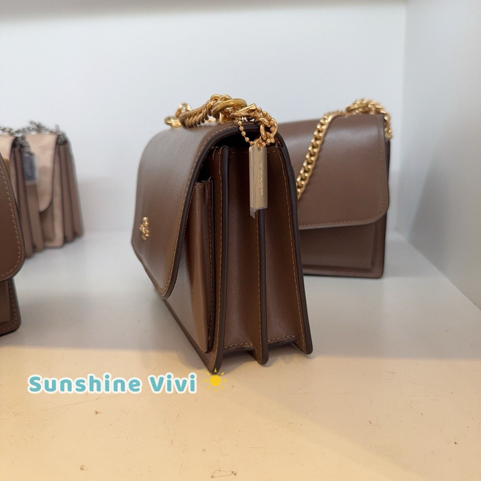 Coach NWT Coach Mini Klare Crossbody Bag CBI23 Dark Stone Leather Size ONE SIZE - 4 Thumbnail