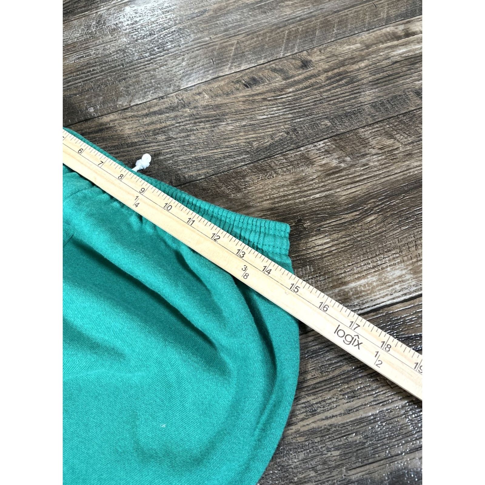 Hanes VINTAGE Hanes Premium Pants Mens M Green Jogger Tapered Sweat Pants with Drawstring 28.5in Inseam Casual Size US 31 - 4 Thumbnail