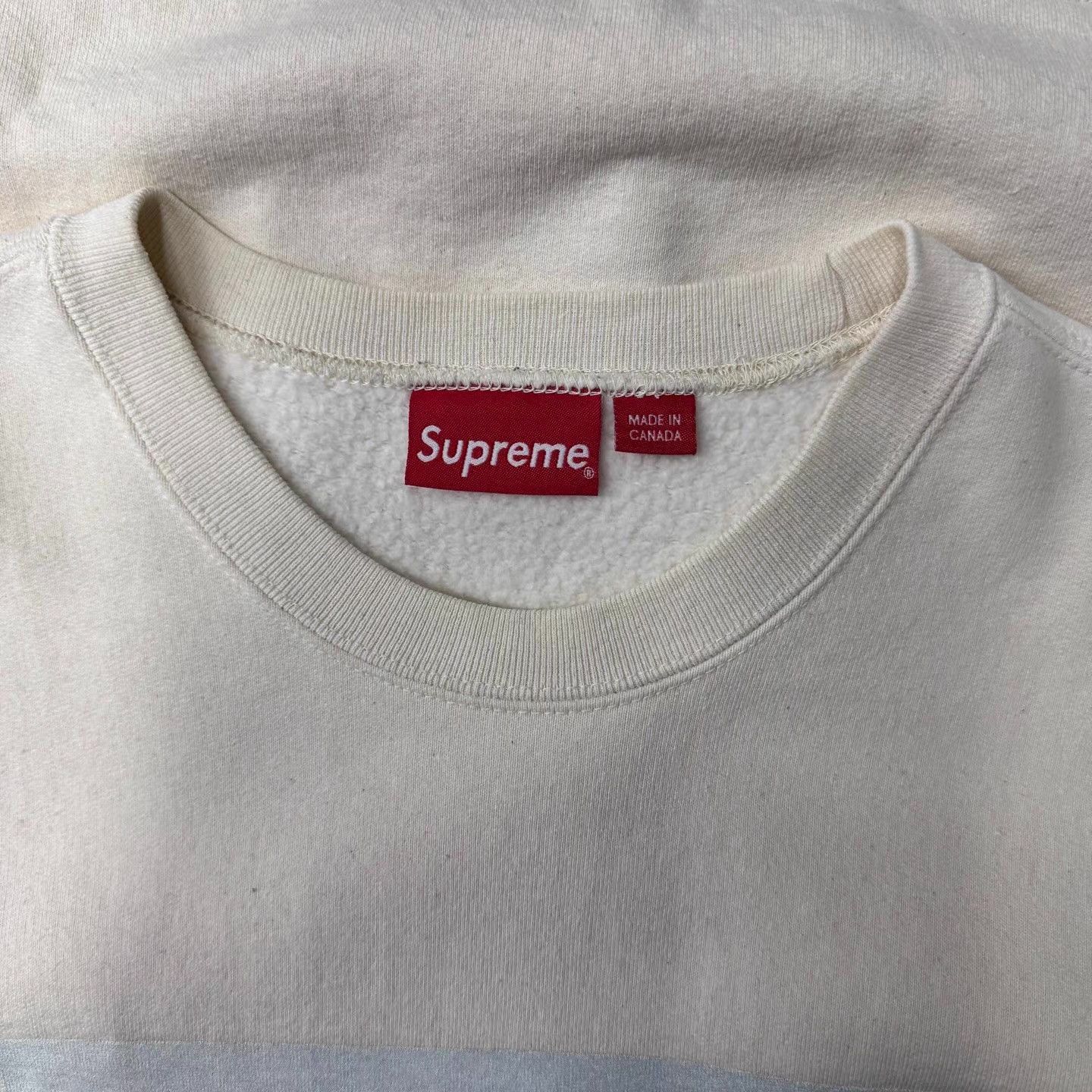 Supreme Supreme Linen White Metropolitan Crewneck Sweatshirt Q10 Size US L / EU 52-54 / 3 - 6 Thumbnail